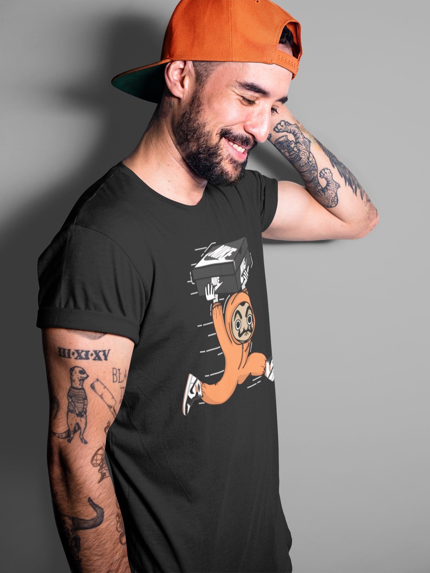 snkmatch Heist Unisex Tops - Air Jordan 1 Electro Orange