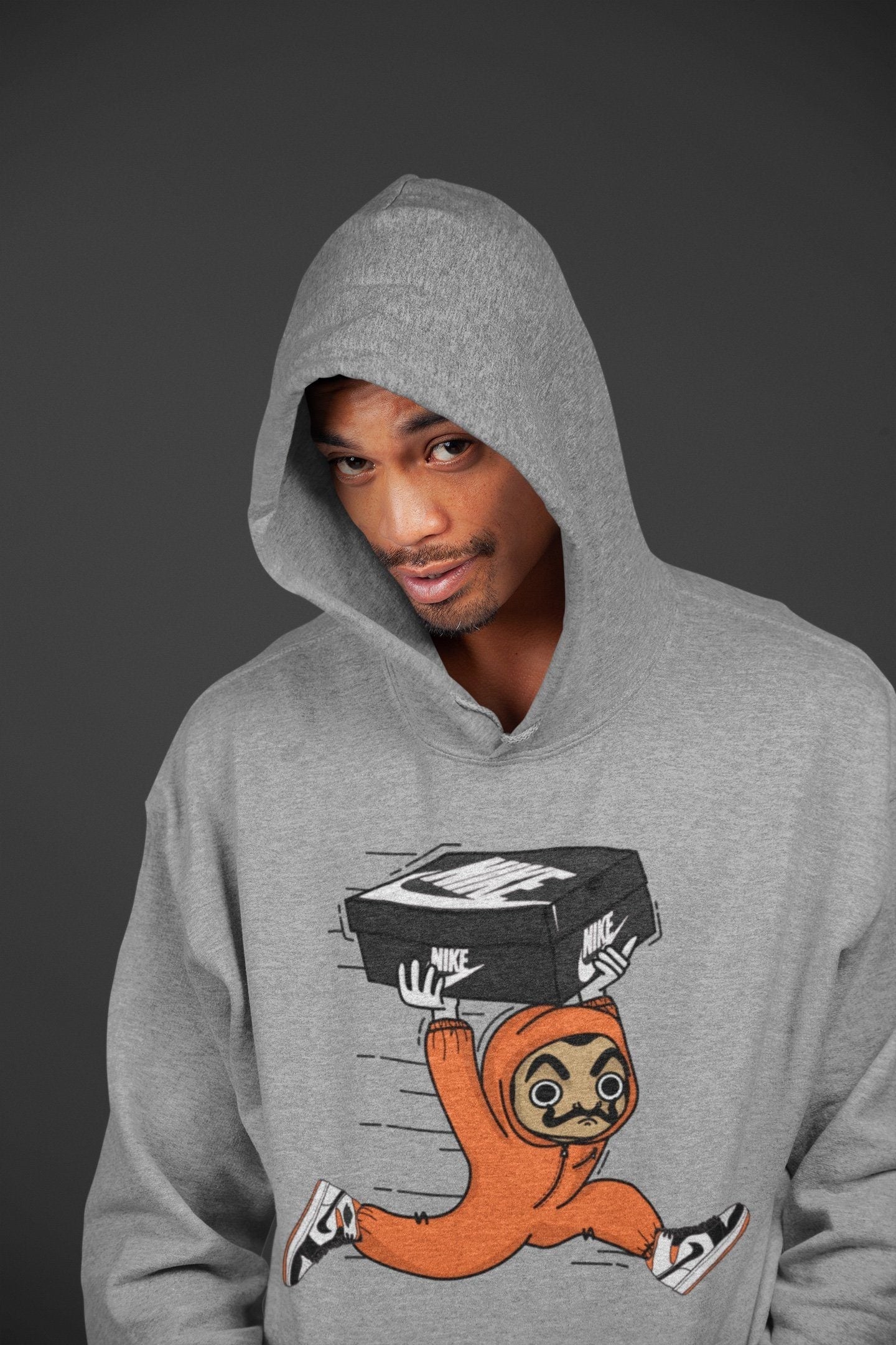 snkmatch Heist Unisex Tops - Air Jordan 1 Electro Orange
