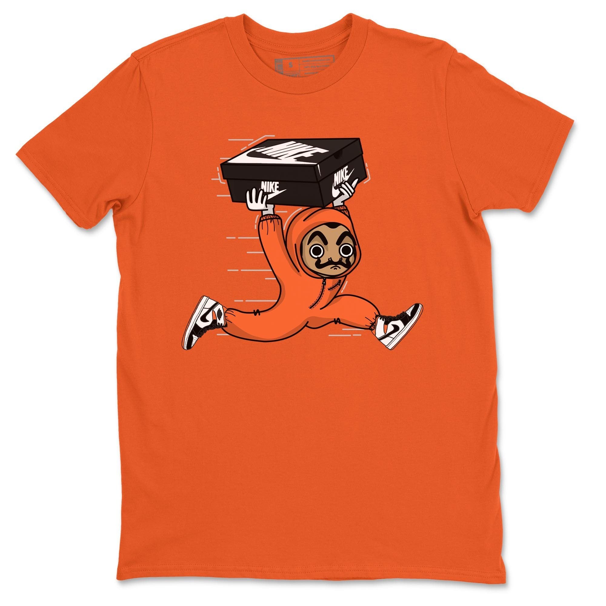 snkmatch Heist Unisex Tops - Air Jordan 1 Electro Orange