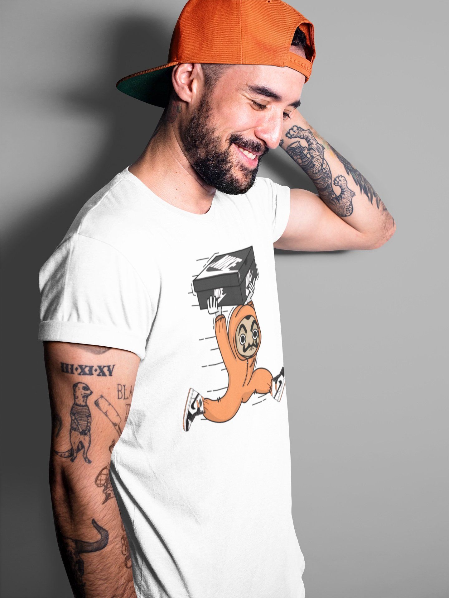 snkmatch Heist Unisex Tops - Air Jordan 1 Electro Orange