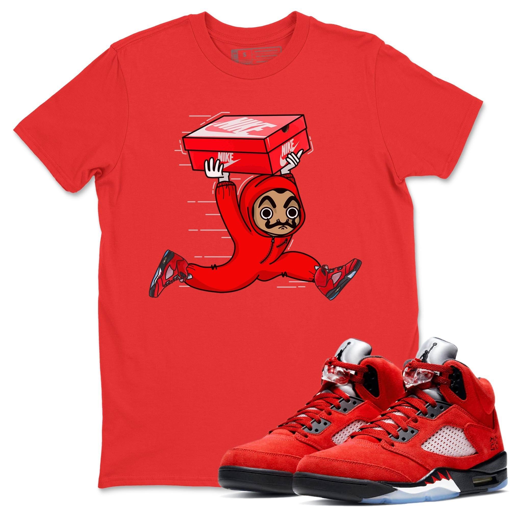 snkmatch Heist Unisex Tops - Air Jordan 5 Raging Bull