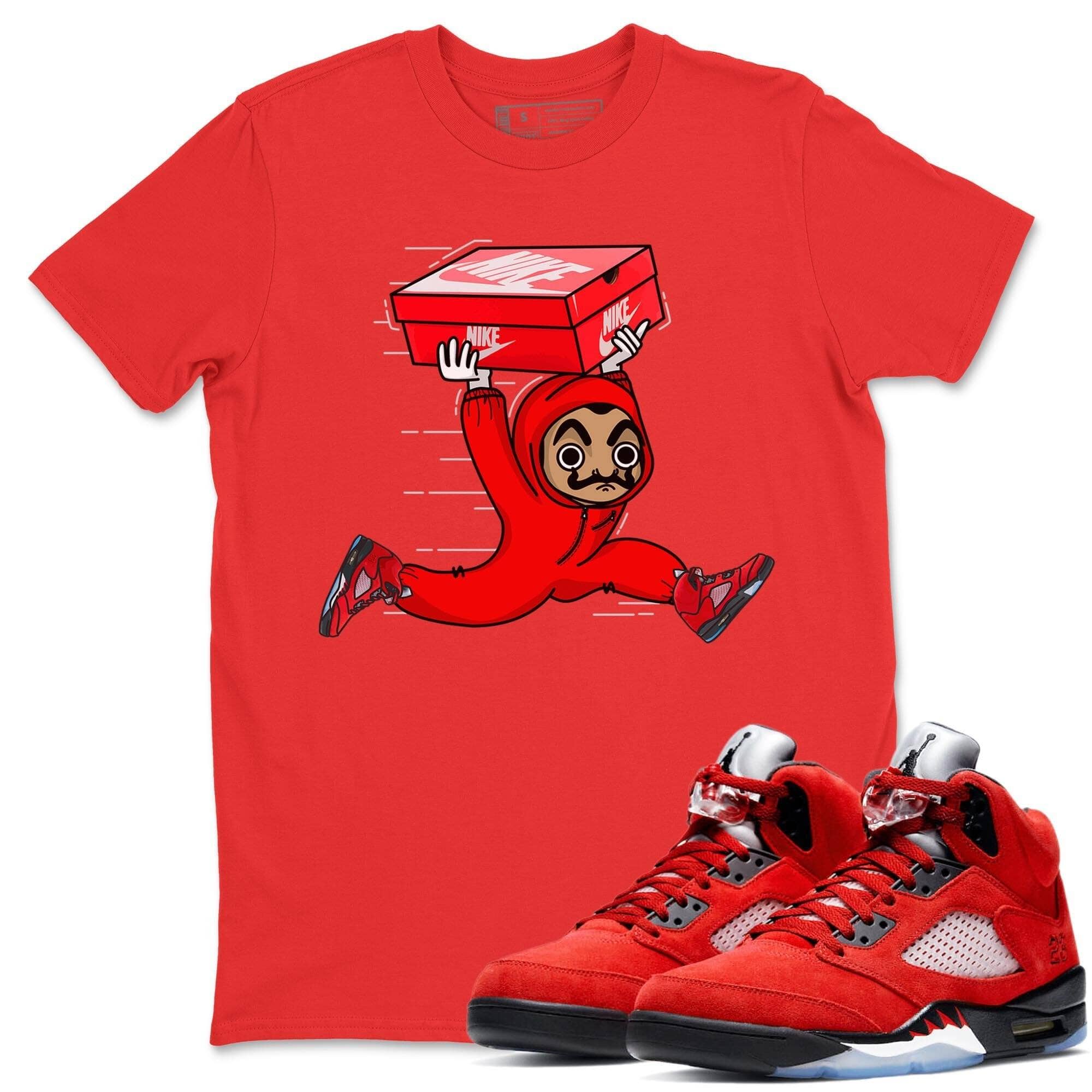 snkmatch Heist Unisex Tops - Air Jordan 5 Raging Bull