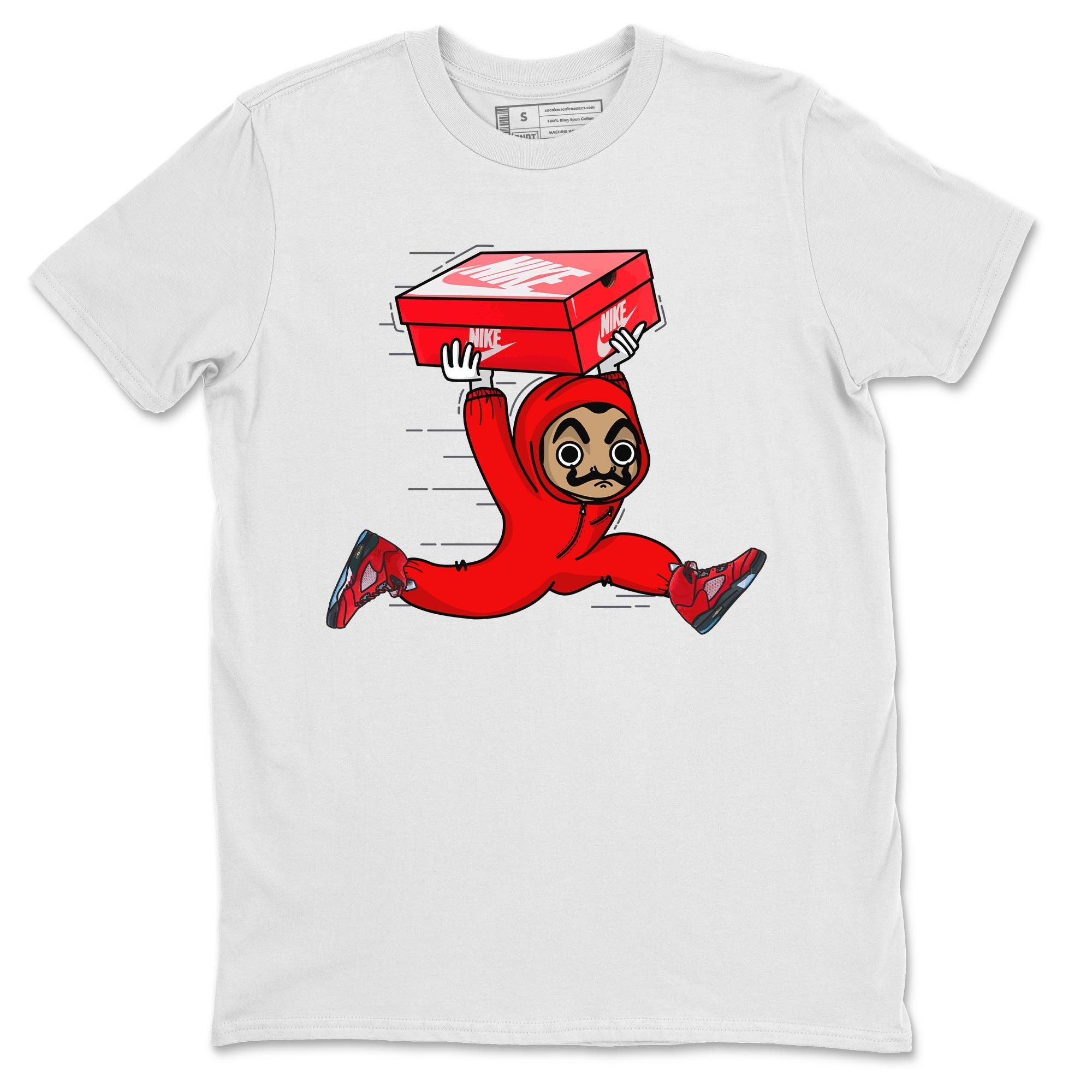 snkmatch Heist Unisex Tops - Air Jordan 5 Raging Bull