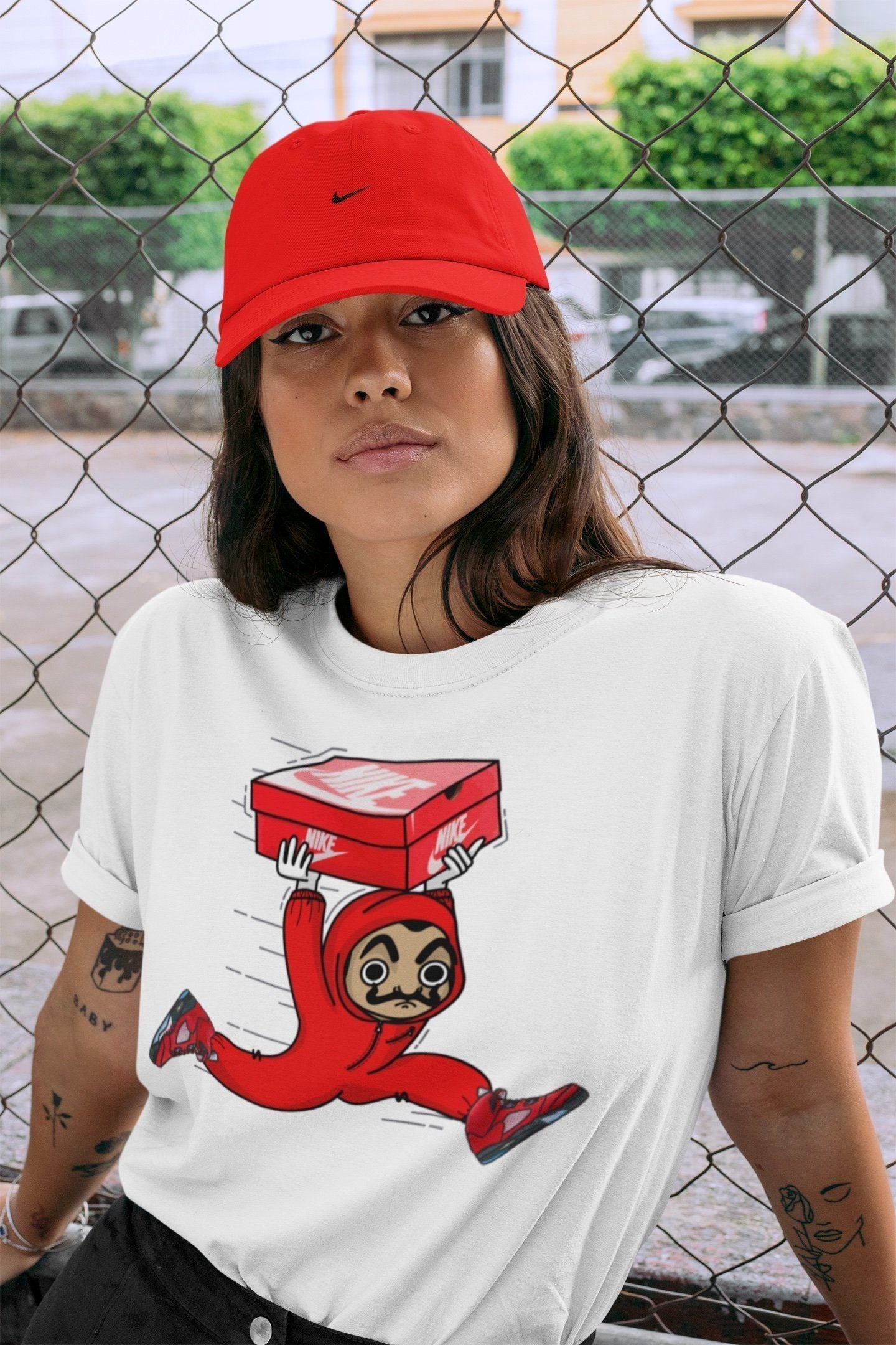 snkmatch Heist Unisex Tops - Air Jordan 5 Raging Bull