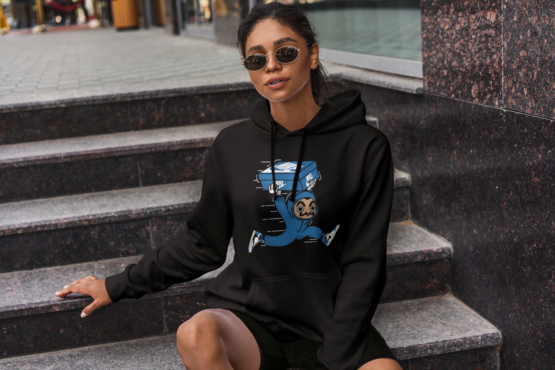 snkmatch Heist Unisex Tops - Air Jordan 1 Travis Scott Fragment