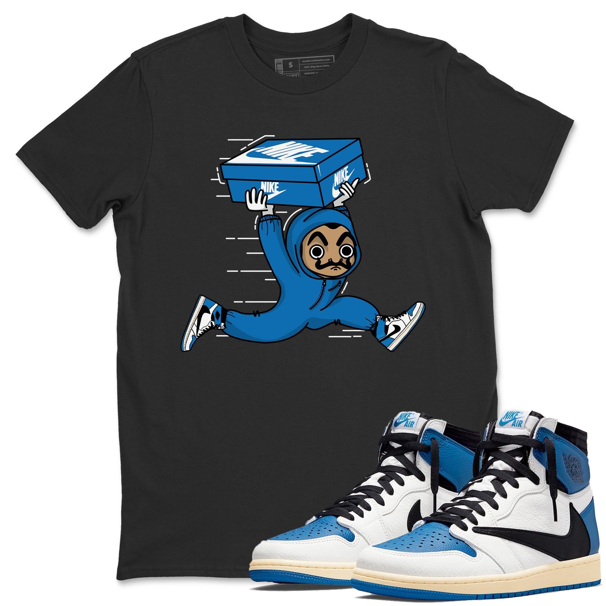snkmatch Heist Unisex Tops - Air Jordan 1 Travis Scott Fragment