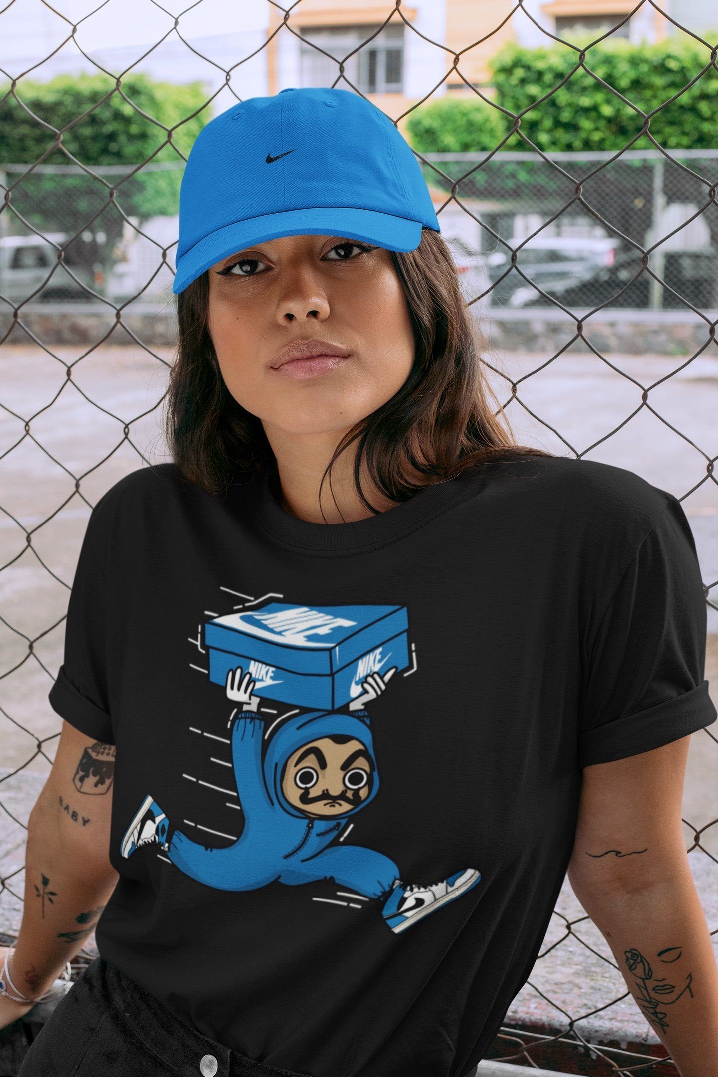 snkmatch Heist Unisex Tops - Air Jordan 1 Travis Scott Fragment