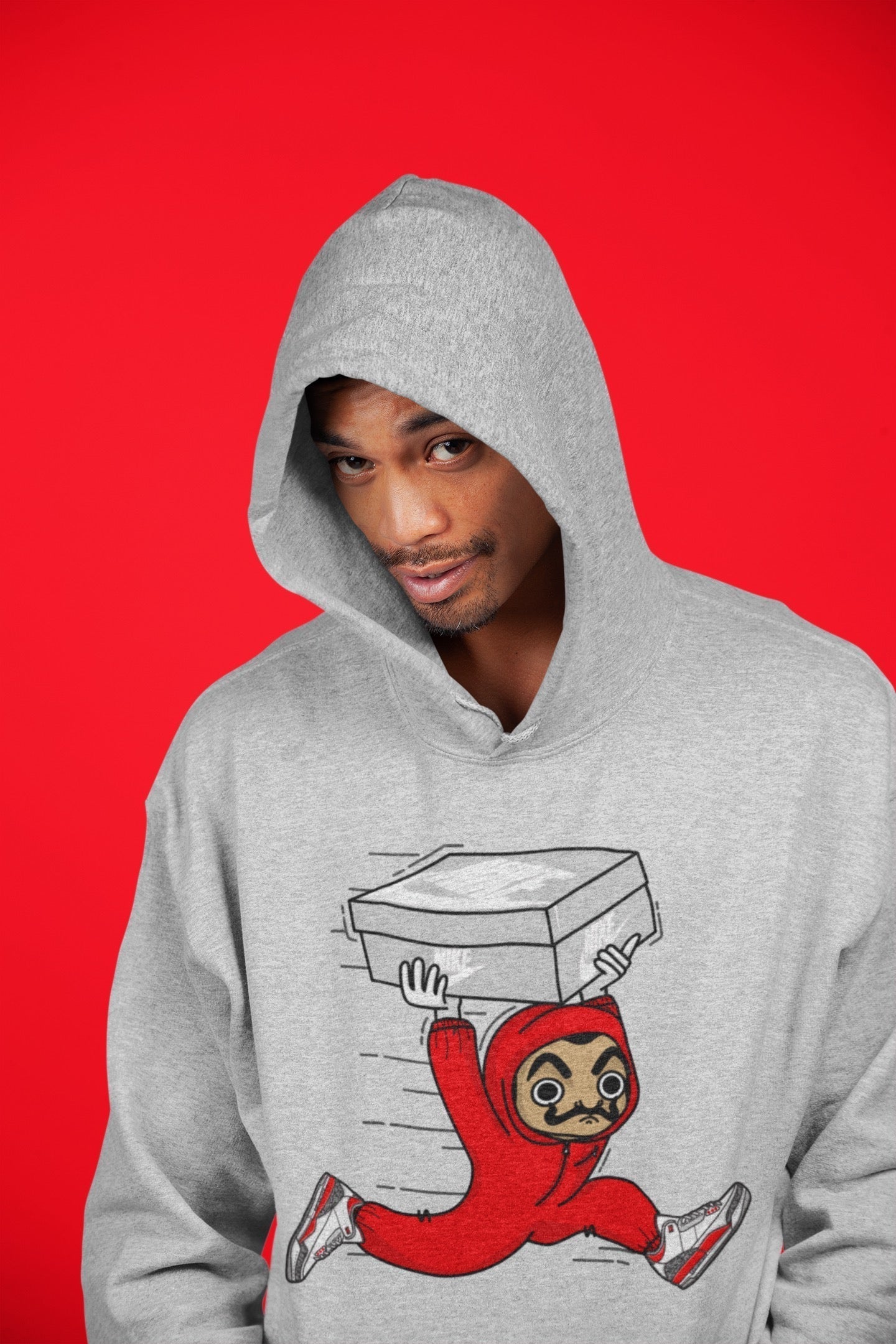 snkmatch Heist Unisex Tops - Air Jordan 3 Fire Red