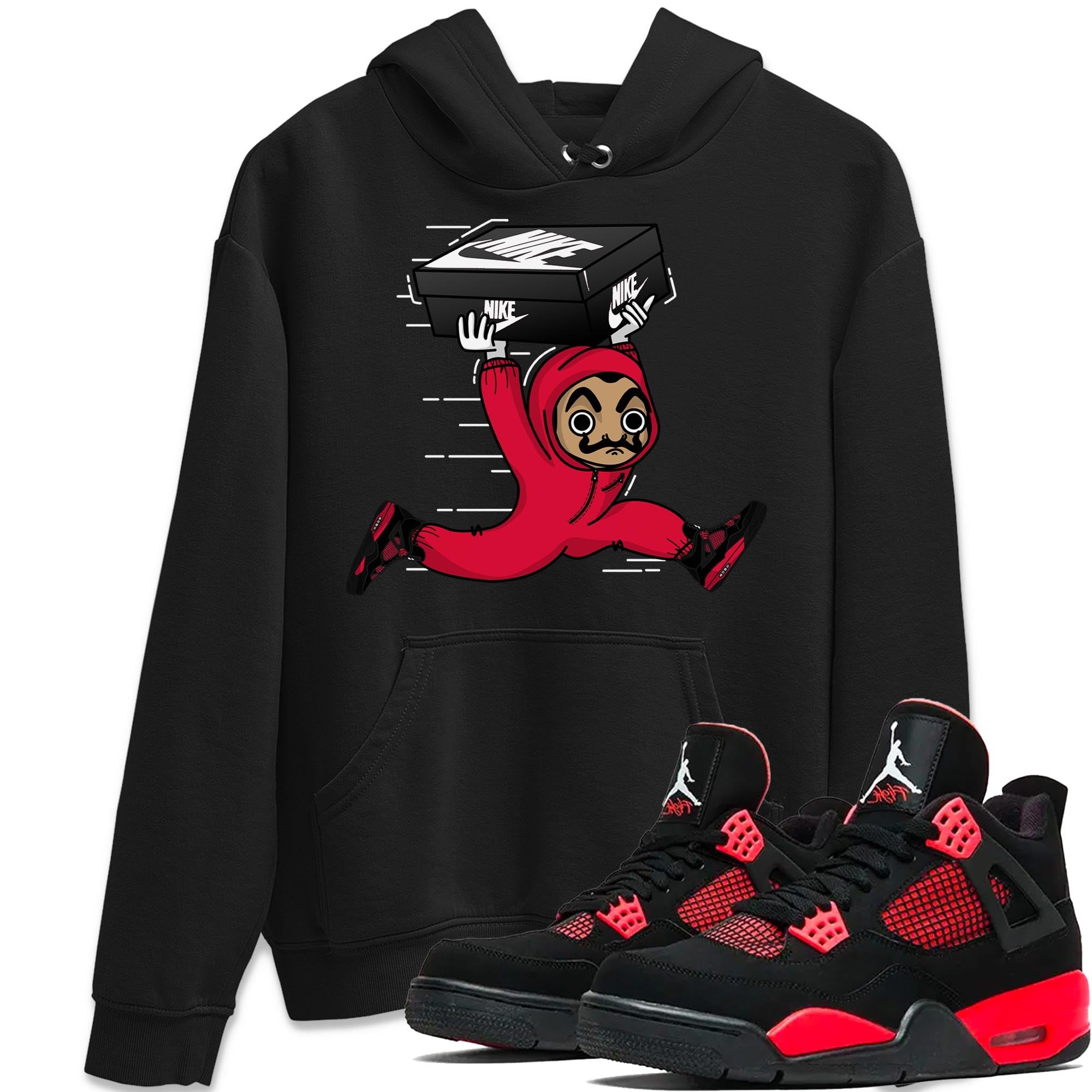 snkmatch Heist Unisex Tops - Air Jordan 4 Red Thunder