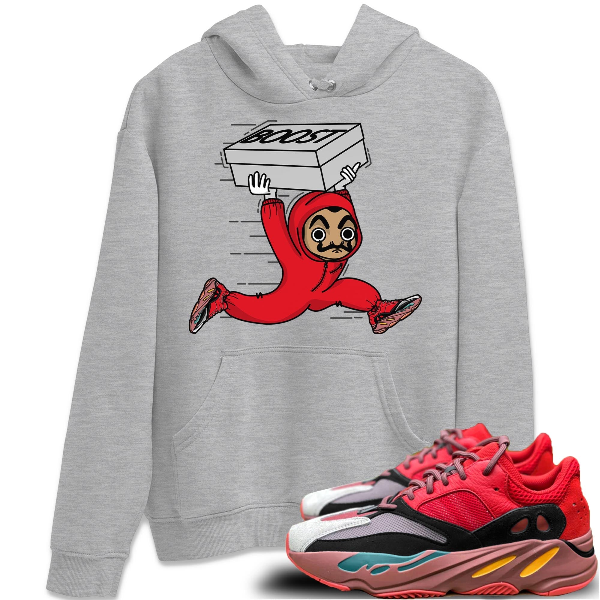 snkmatch Heist Unisex Tops - Yeezy 700 Hi-Res Red