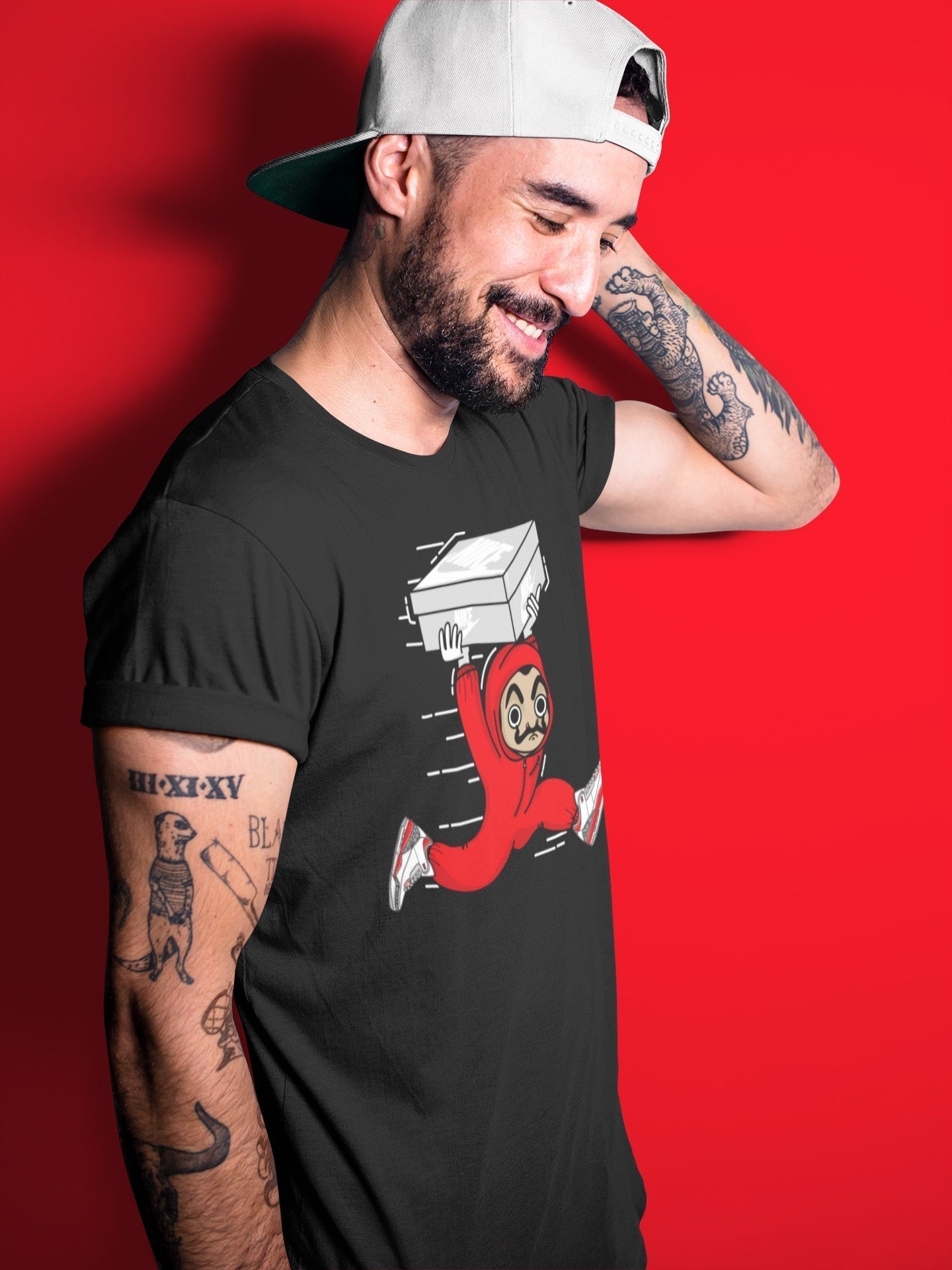 snkmatch Heist Unisex Tops - Air Jordan 3 Fire Red
