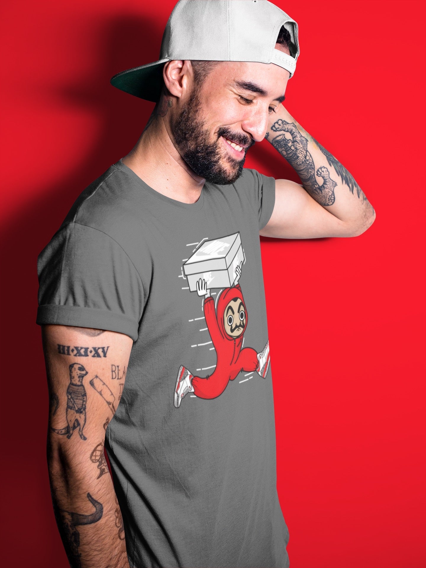 snkmatch Heist Unisex Tops - Air Jordan 3 Fire Red