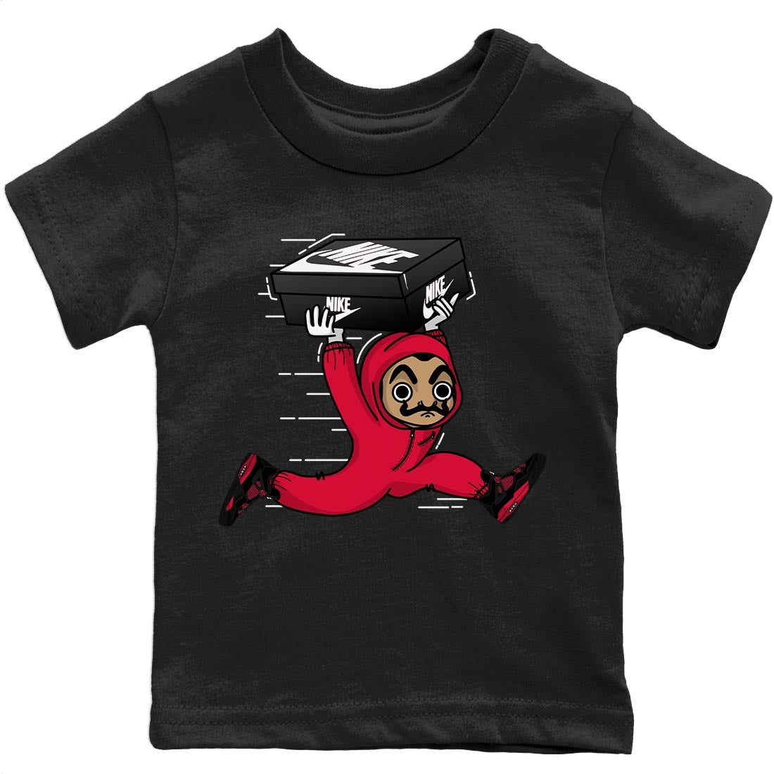 snkmatch Heist Kids Tops - Air Jordan 4 Red Thunder