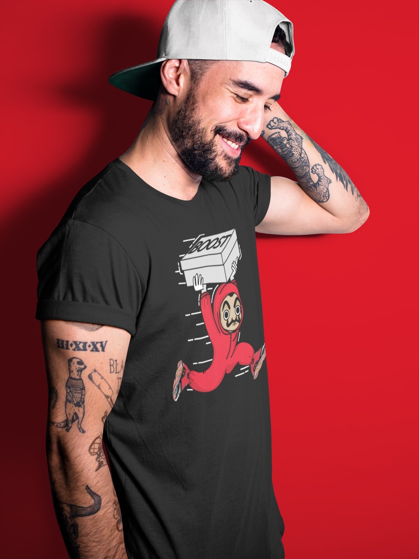 snkmatch Heist Unisex Tops - Yeezy 700 Hi-Res Red