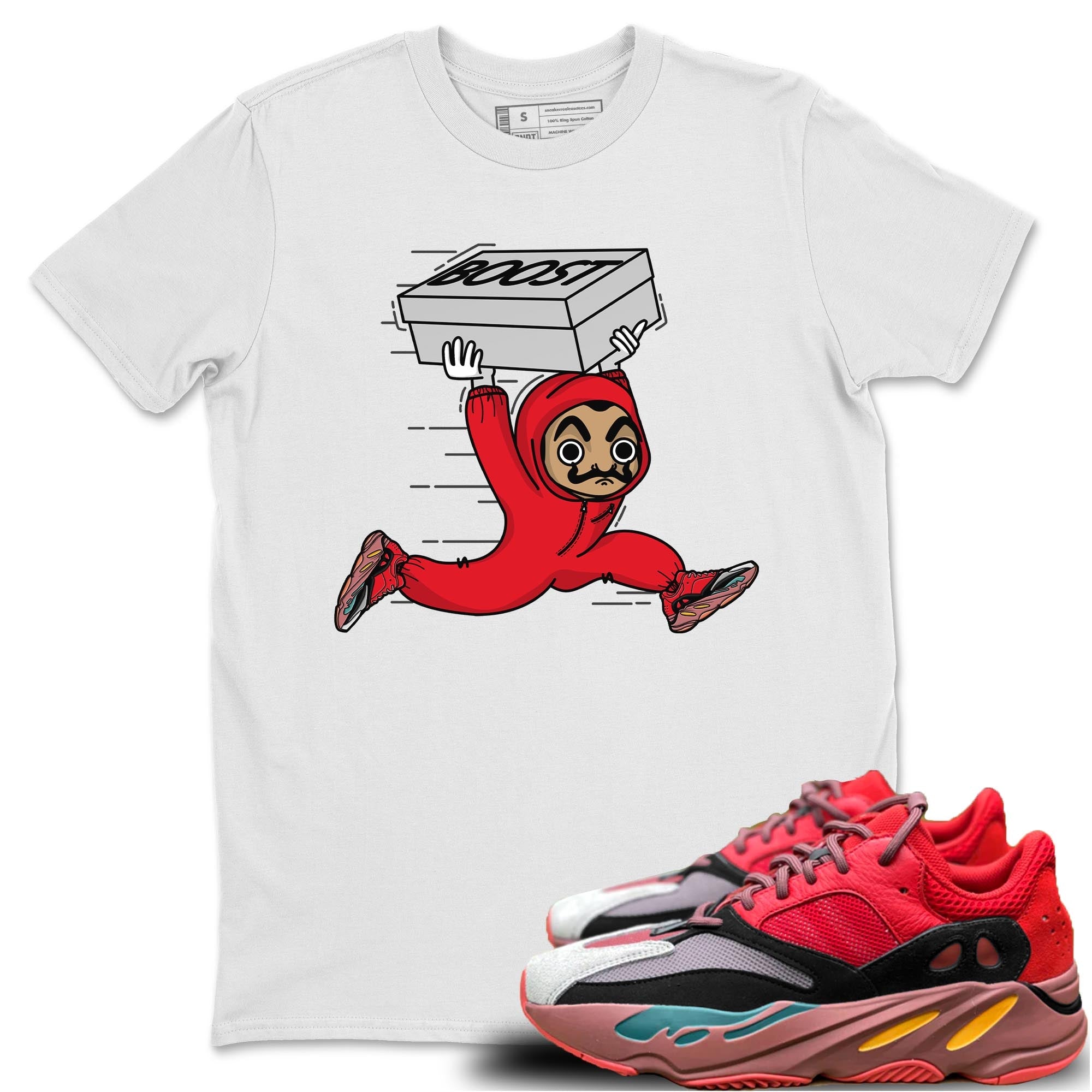 snkmatch Heist Unisex Tops - Yeezy 700 Hi-Res Red