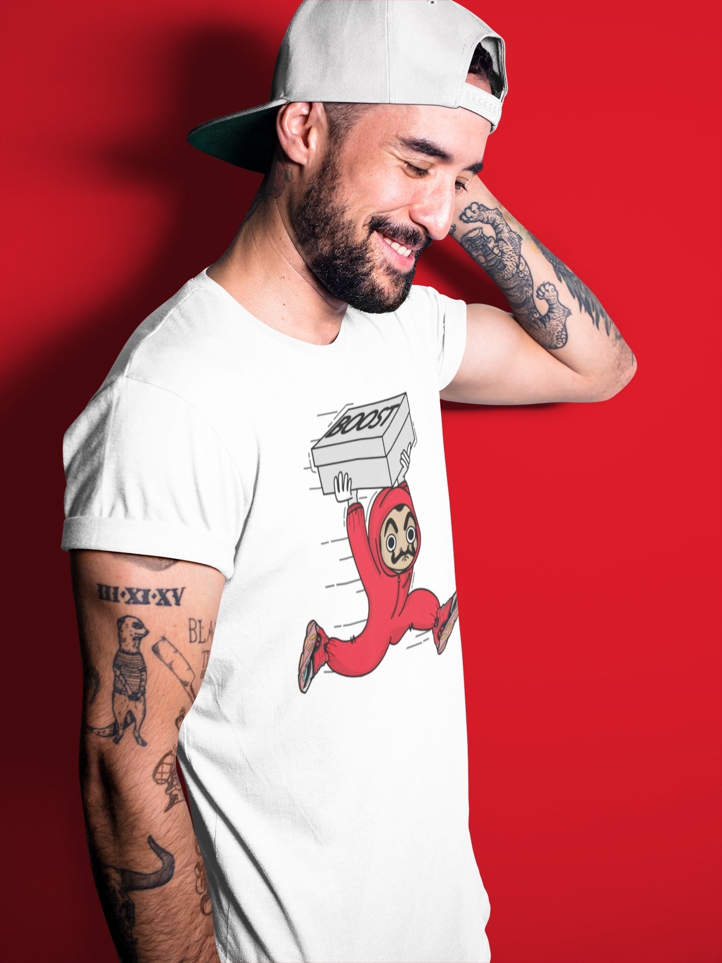 snkmatch Heist Unisex Tops - Yeezy 700 Hi-Res Red