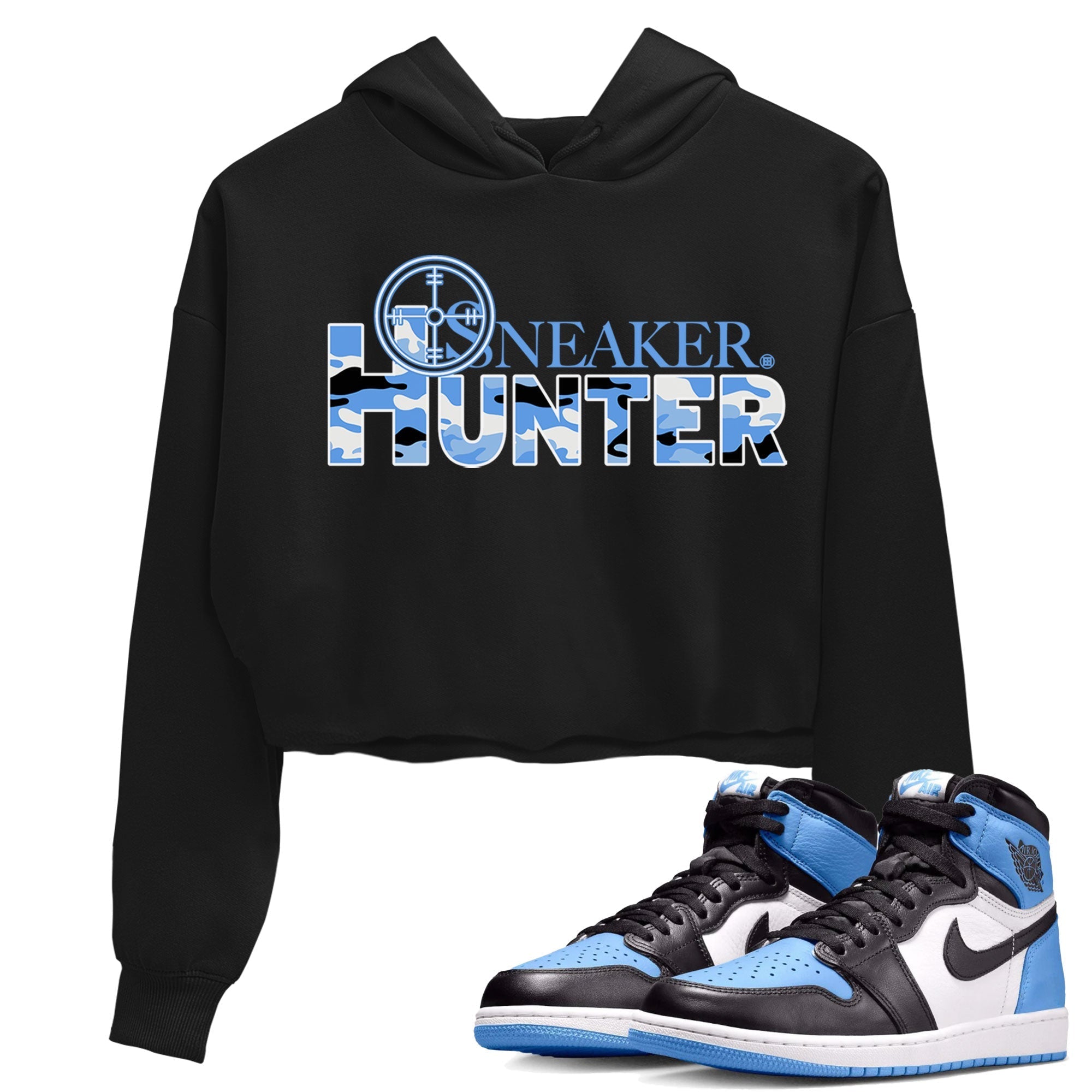 snkmatch Hunter snkmatch Women's Top - Air Jordan 1 UNC Toe