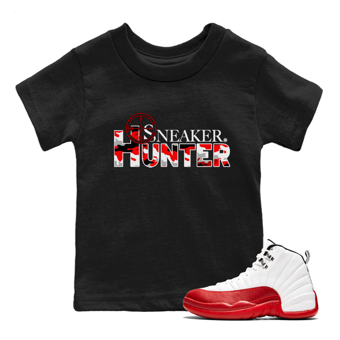 snkmatch Hunter snkmatch Tee Kids - Air Jordan 12 Cherry