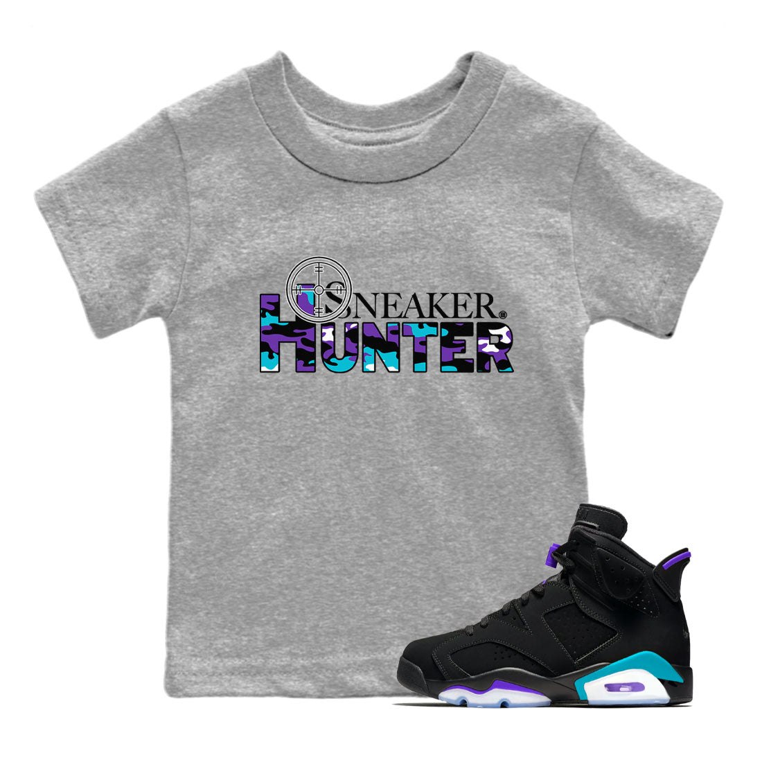 snkmatch Hunter snkmatch Tee Kids - Air Jordan 6 Aqua