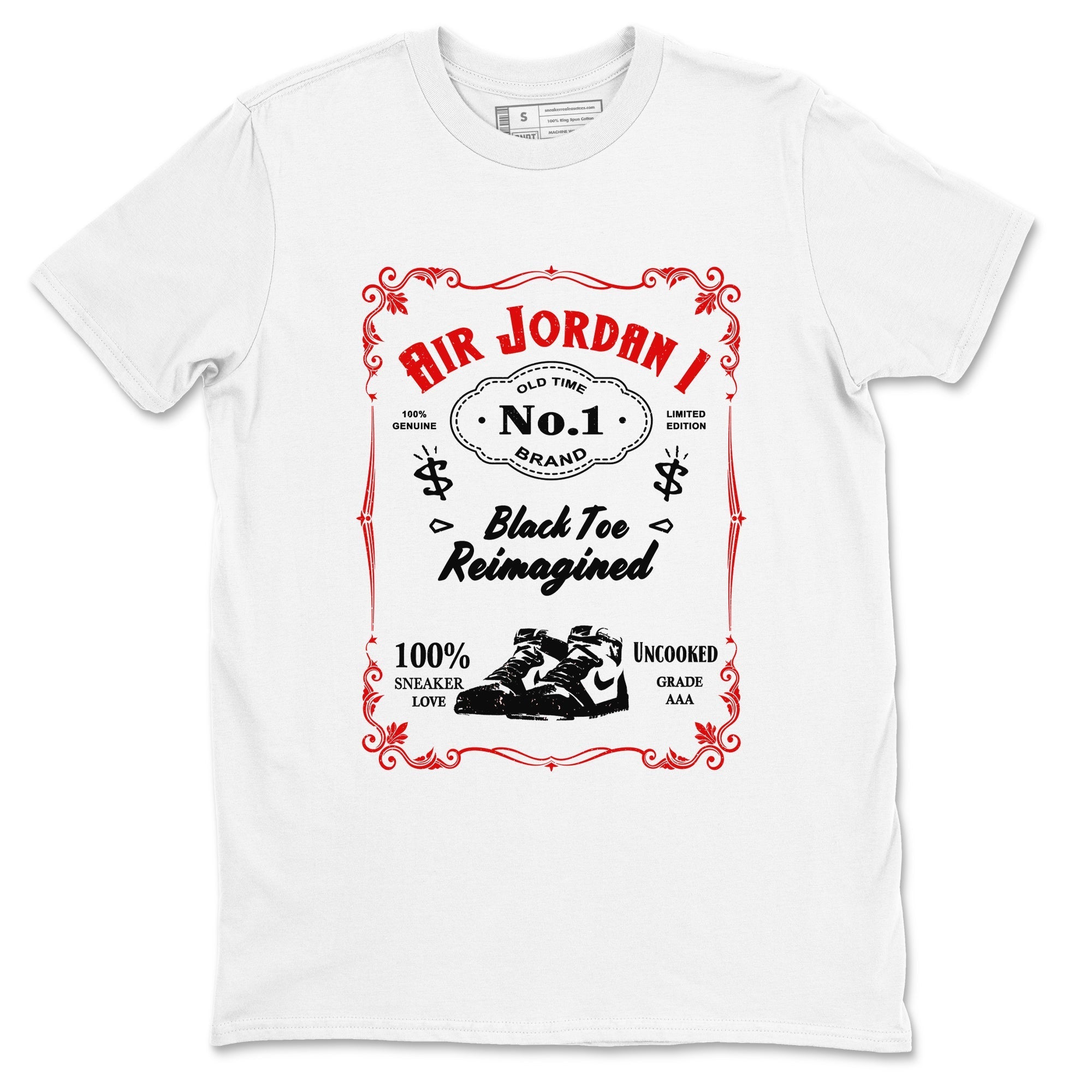 snkmatch Label snkmatch Tees - Air Jordan 1 Black Toe Reimagined