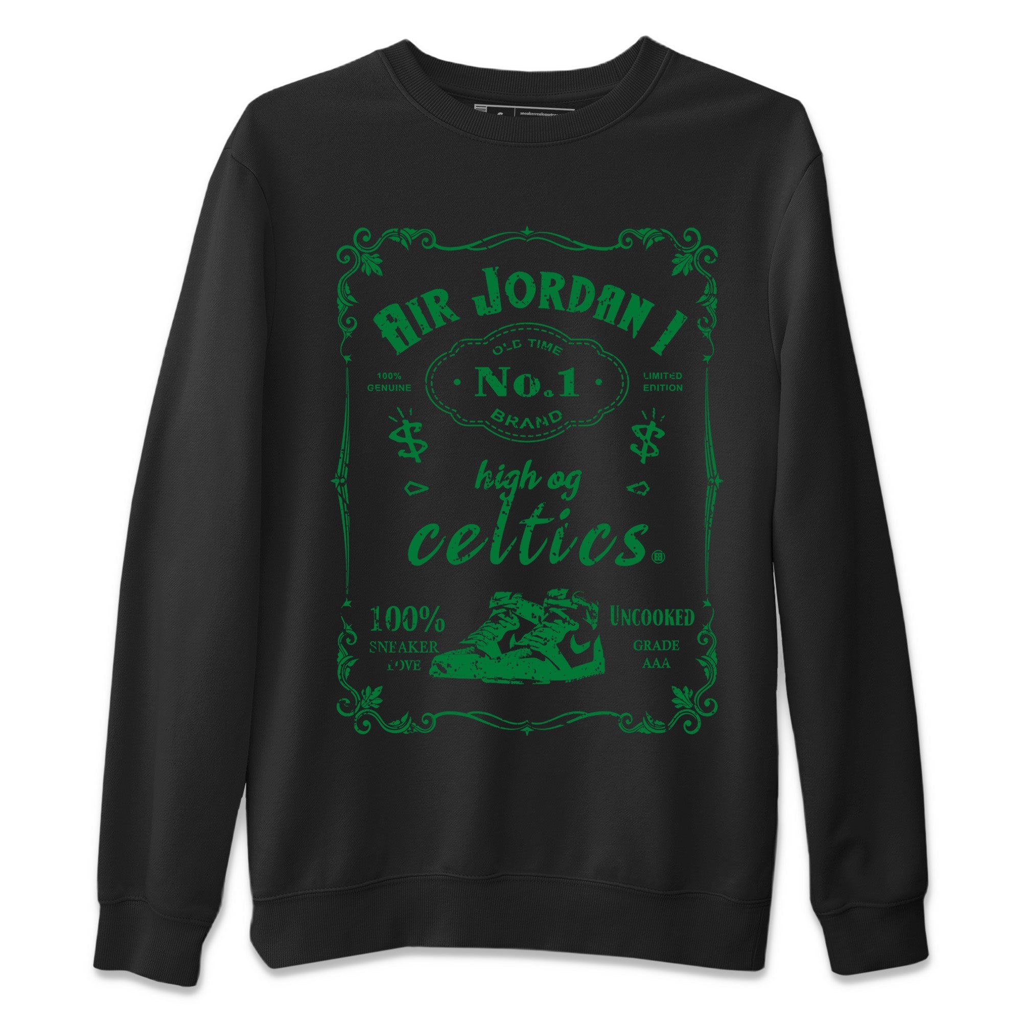 snkmatch Label Unisex Tops - Air Jordan 1 Celtics