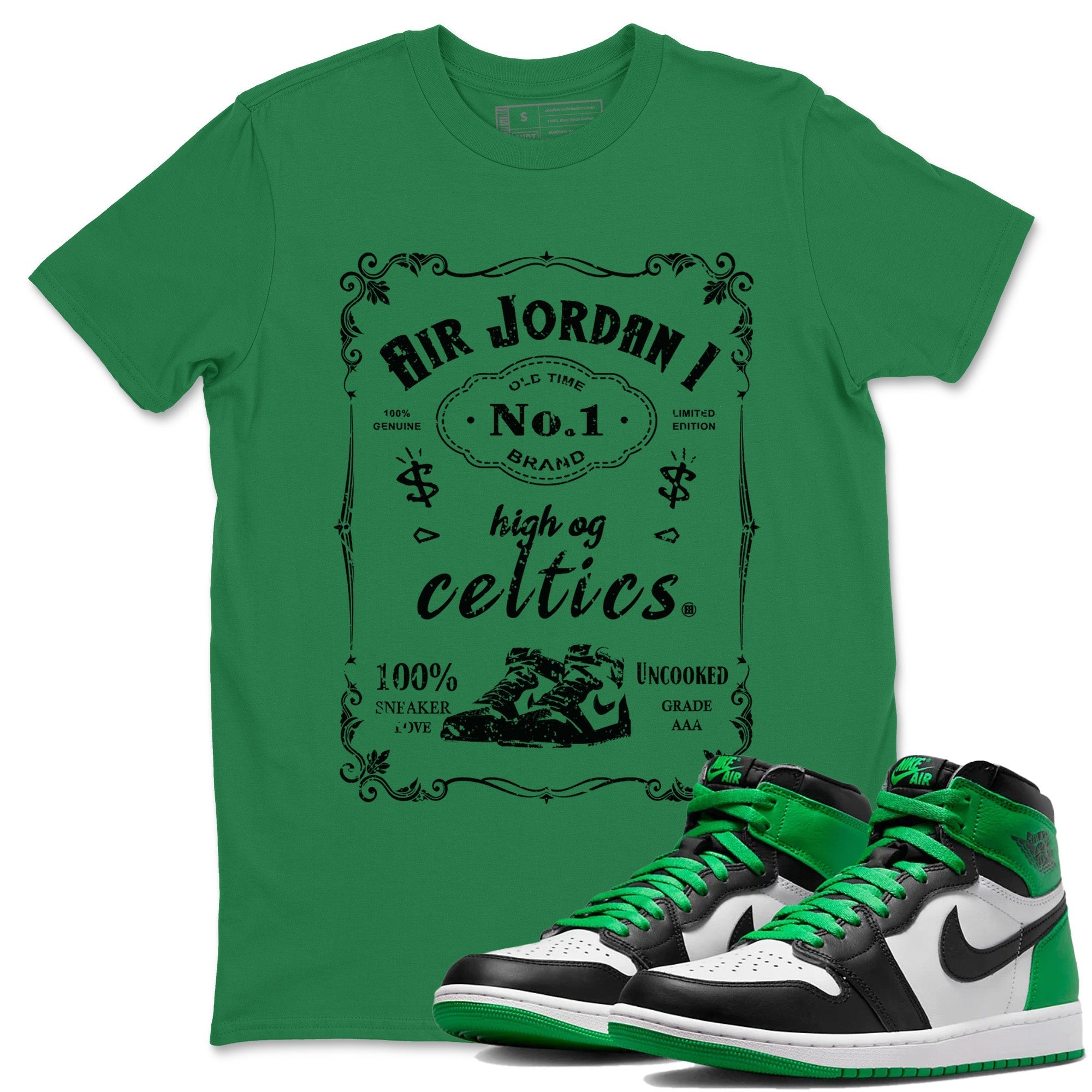 snkmatch Label Unisex Tops - Air Jordan 1 Celtics
