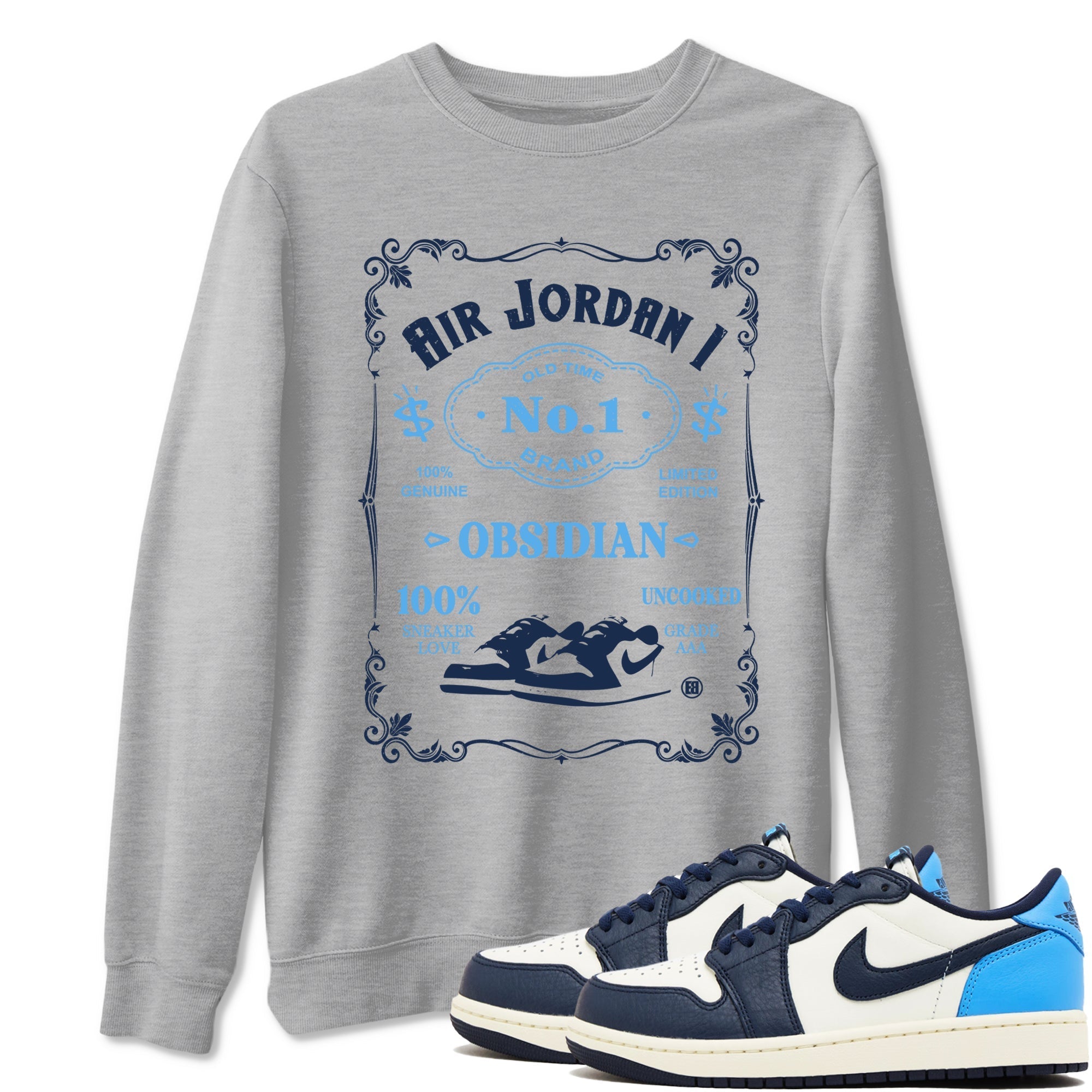 snkmatch Label snkmatch Tees - Air Jordan 1 Obsidian