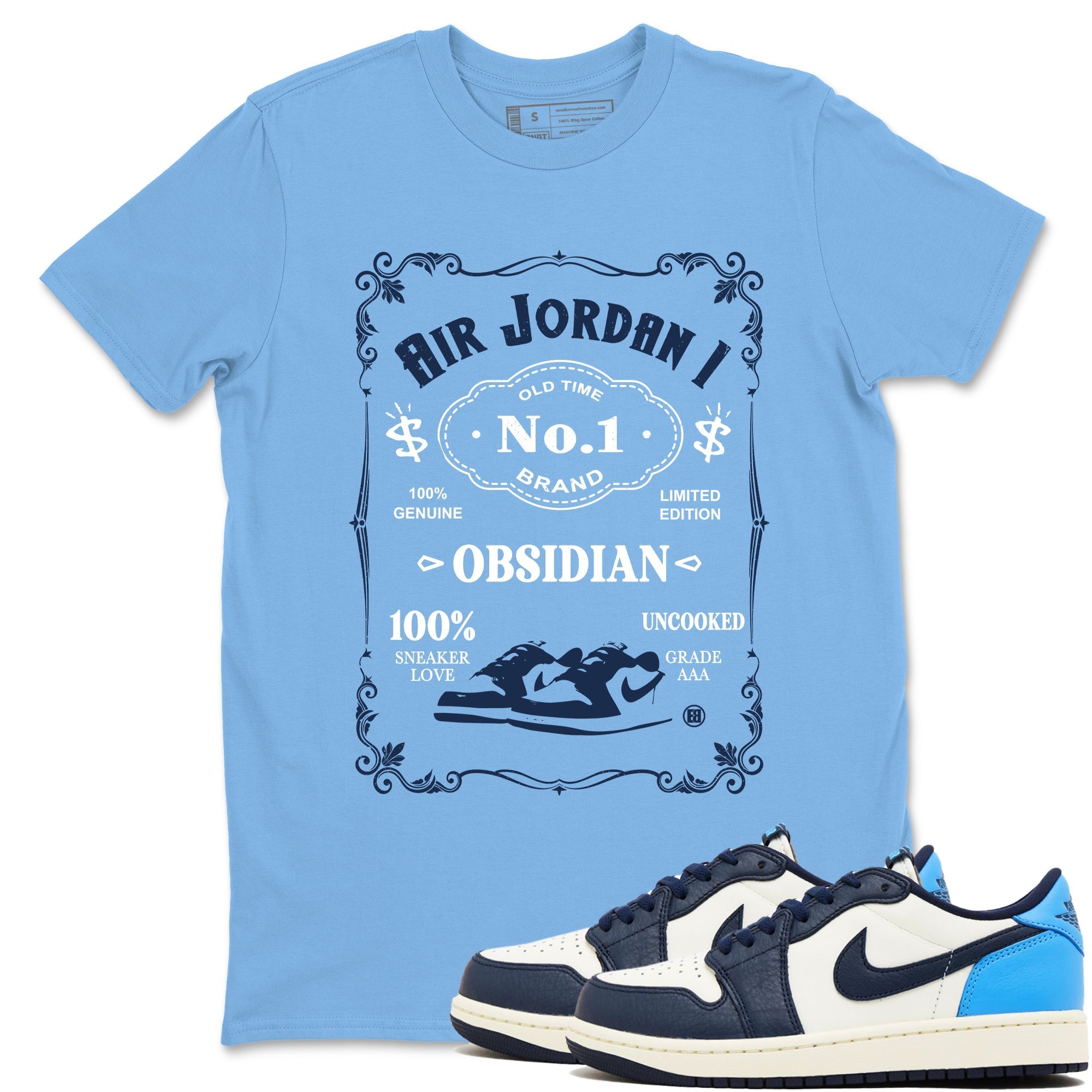snkmatch Label snkmatch Tees - Air Jordan 1 Obsidian