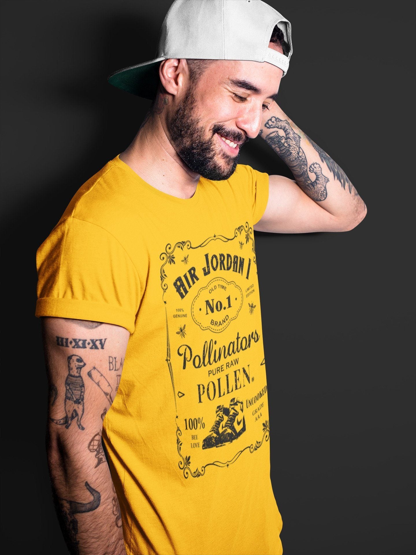 snkmatch Label Unisex Tops - Air Jordan 1 Pollen