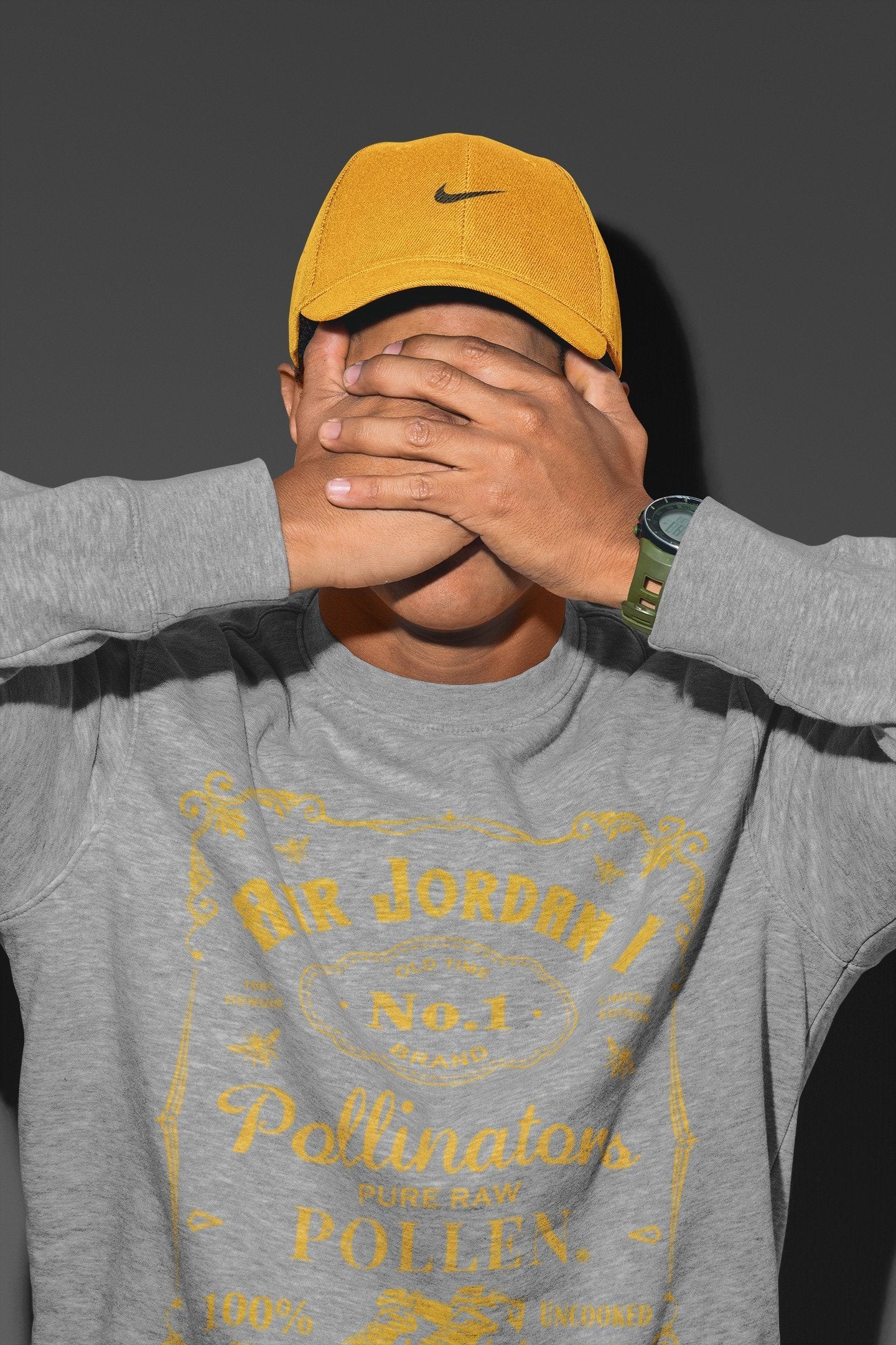 snkmatch Label Unisex Tops - Air Jordan 1 Pollen