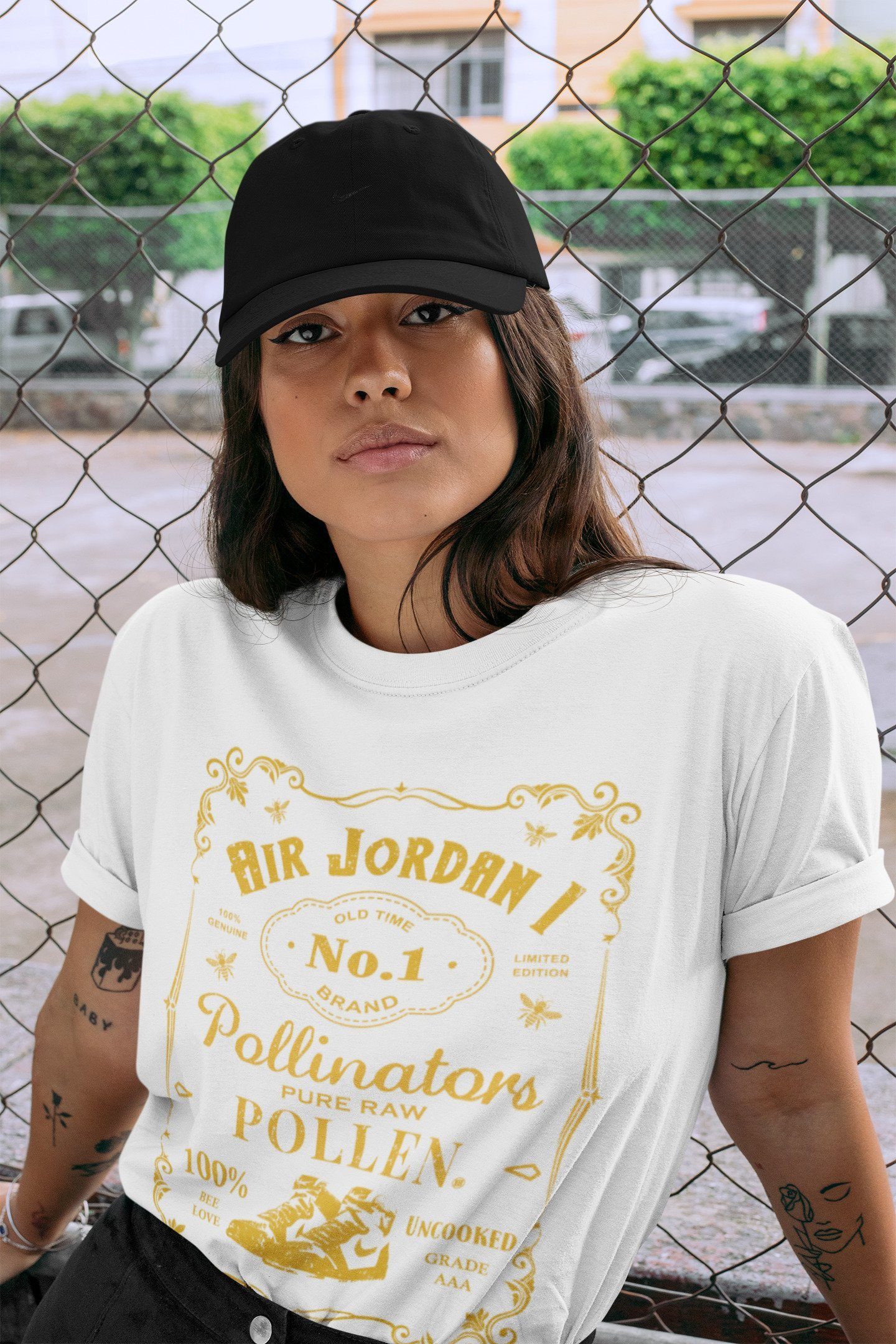 snkmatch Label Unisex Tops - Air Jordan 1 Pollen