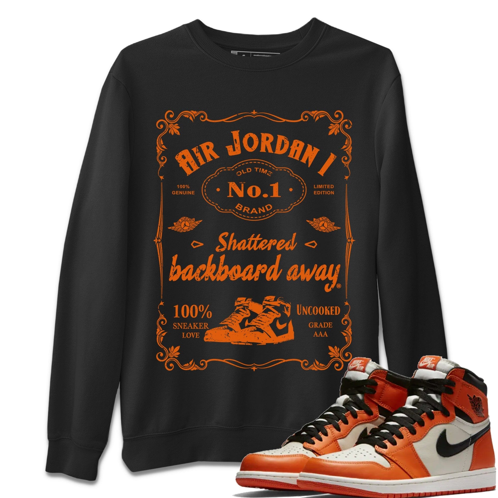 snkmatch Label Unisex Tops - Air Jordan 1 Shattered Backboard Away