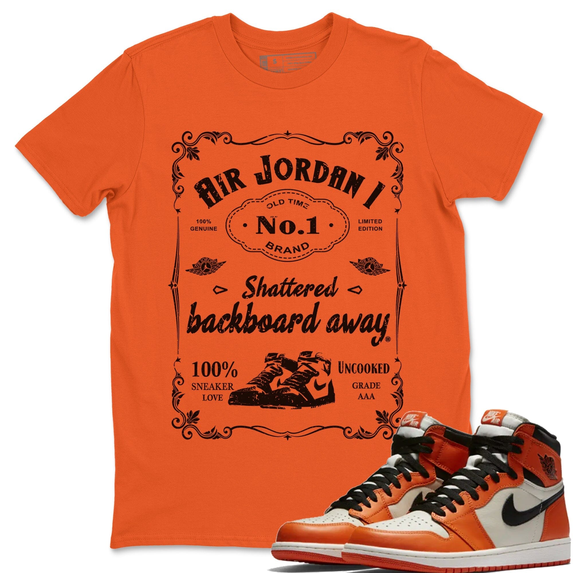 snkmatch Label Unisex Tops - Air Jordan 1 Shattered Backboard Away