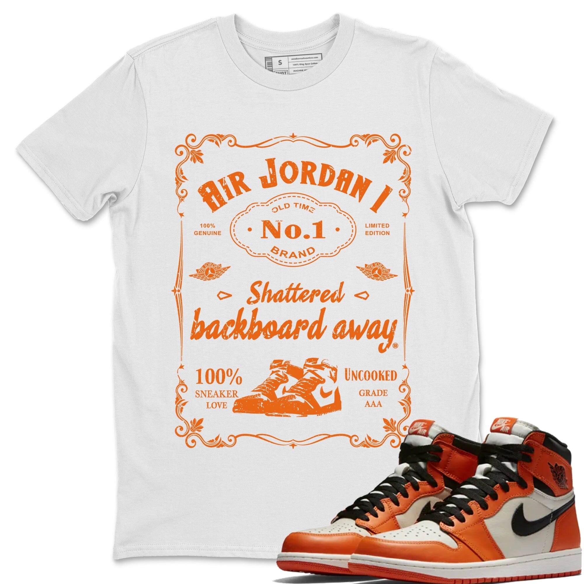 snkmatch Label Unisex Tops - Air Jordan 1 Shattered Backboard Away