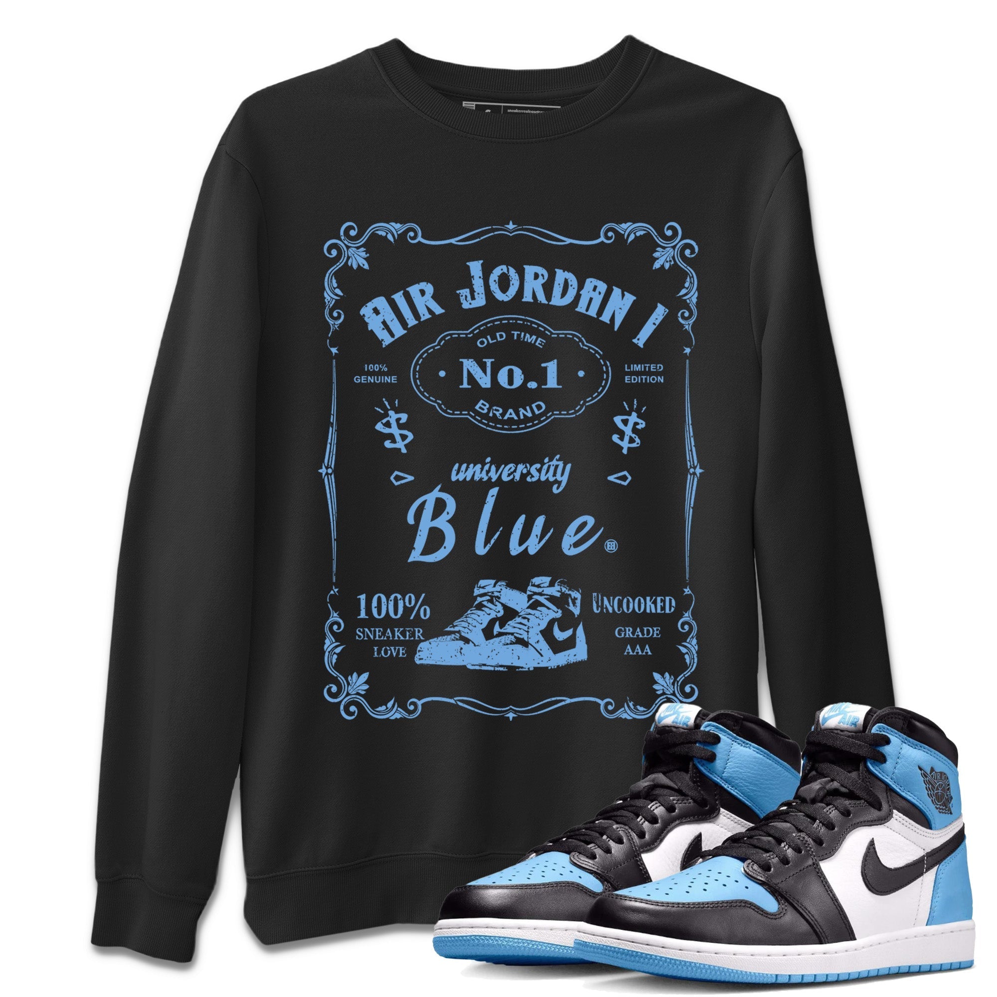 snkmatch Label Unisex Tops - Air Jordan 1 UNC Toe