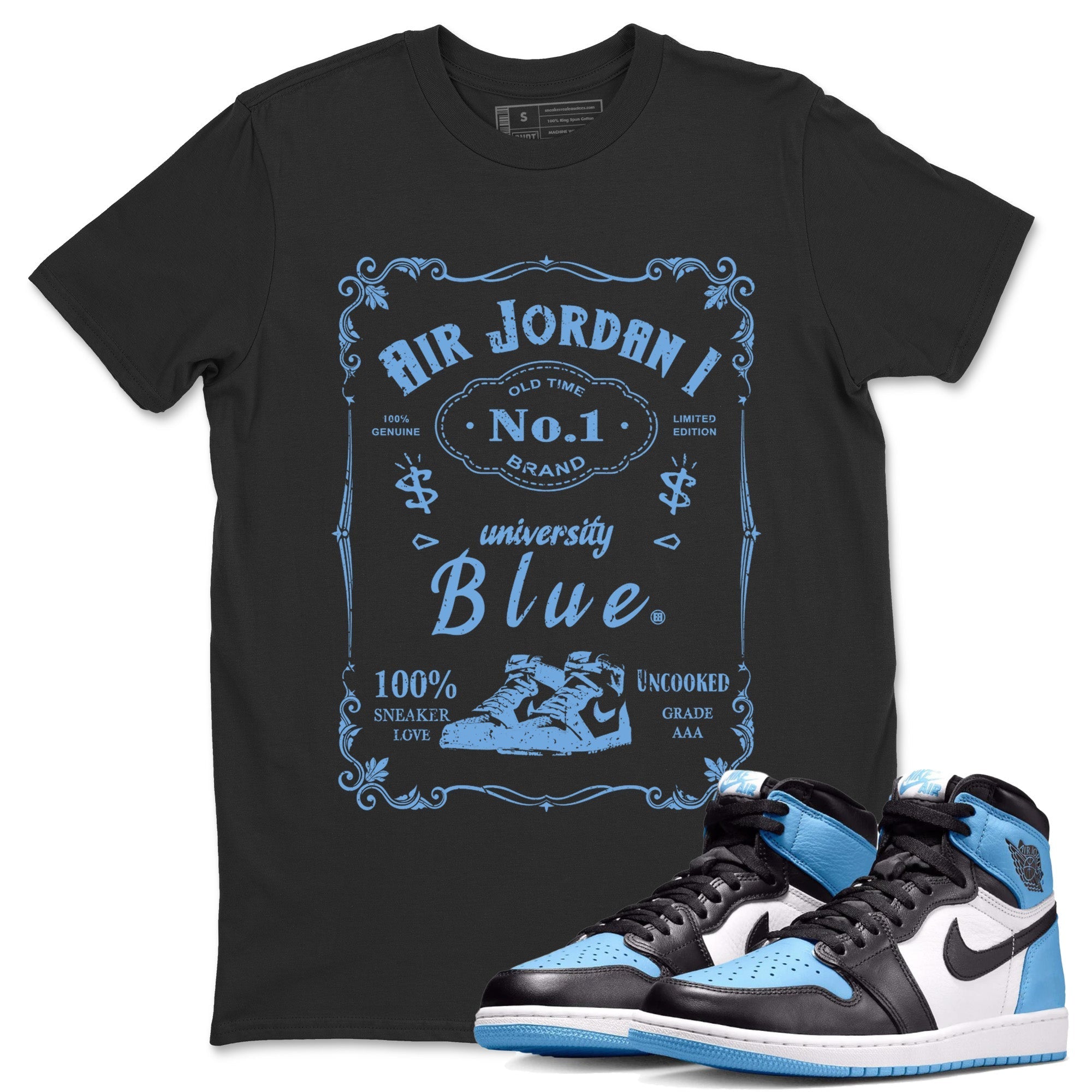 snkmatch Label Unisex Tops - Air Jordan 1 UNC Toe