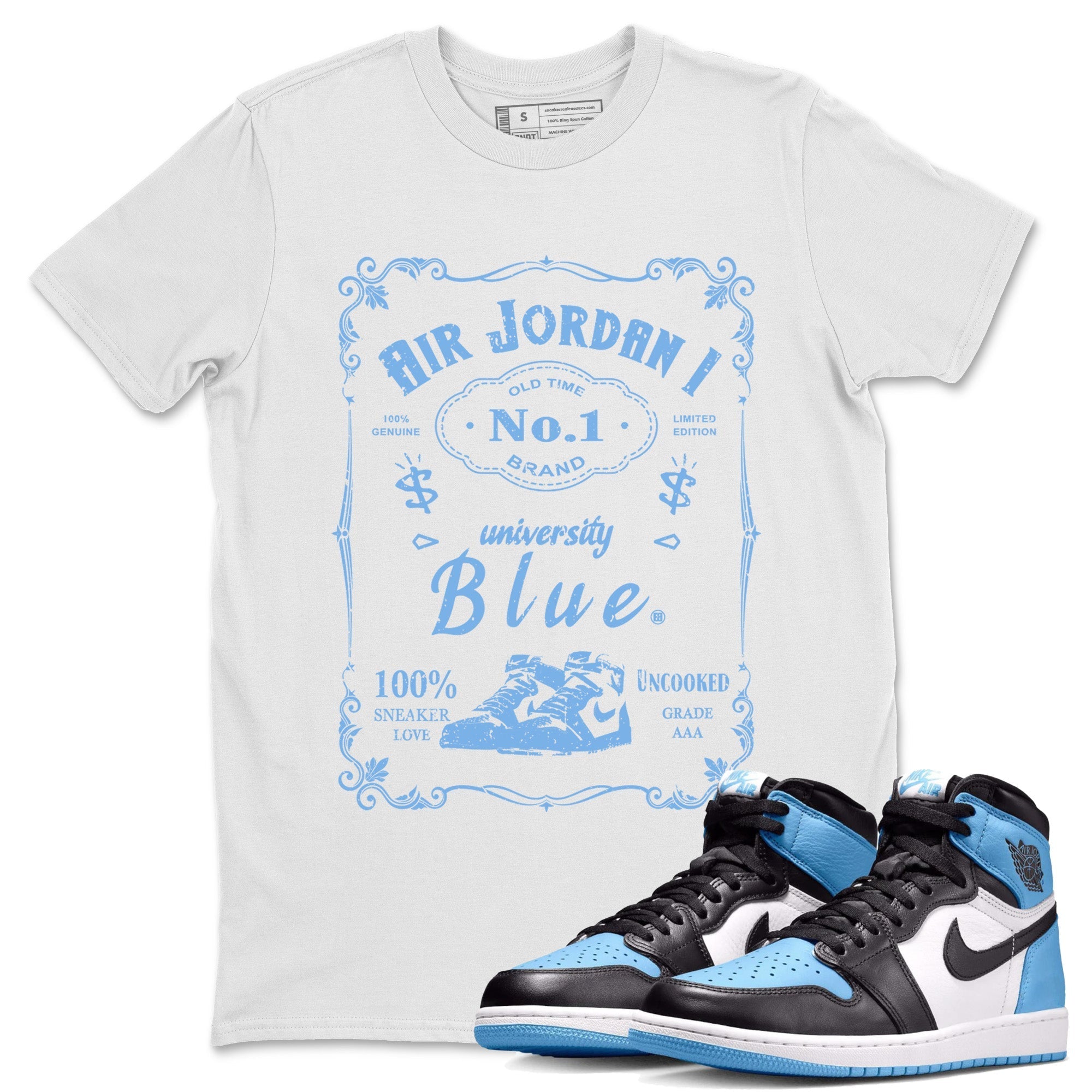 snkmatch Label Unisex Tops - Air Jordan 1 UNC Toe