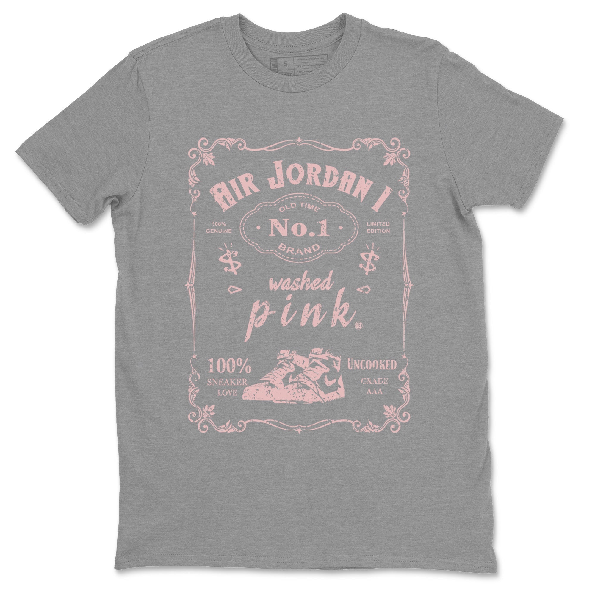 snkmatch Label Unisex Tops - Air Jordan 1 Washed Pink