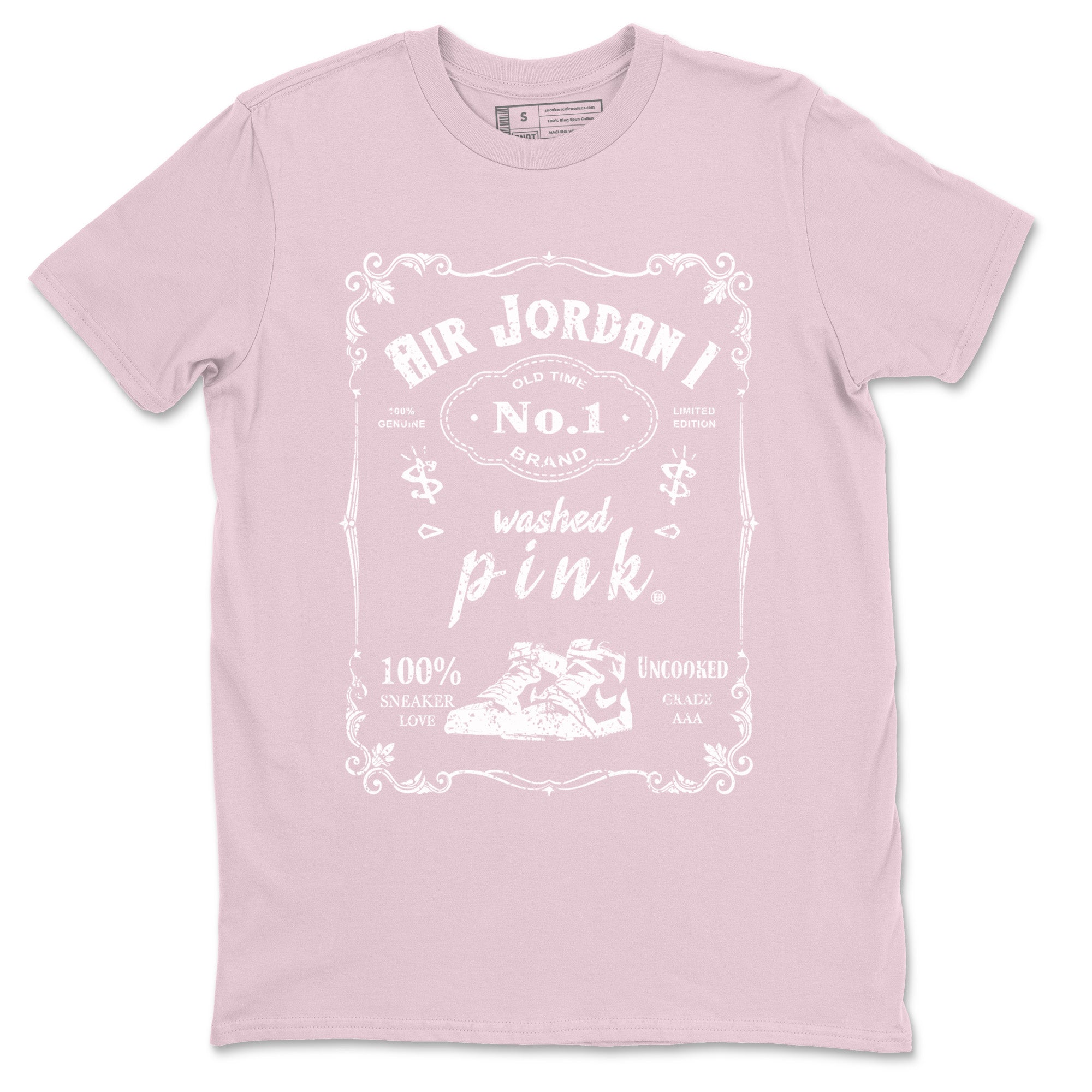 snkmatch Label Unisex Tops - Air Jordan 1 Washed Pink