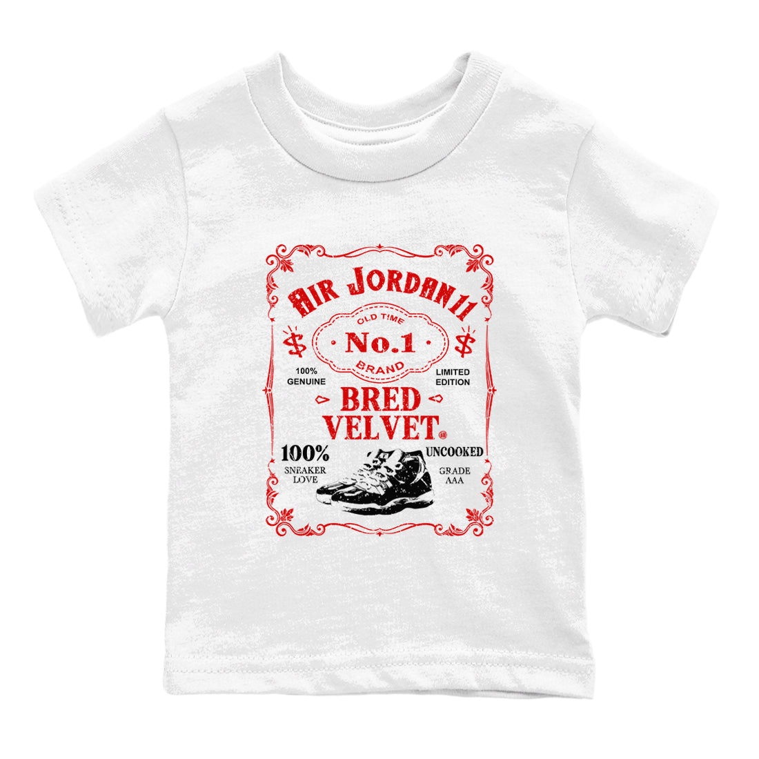 snkmatch Label snkmatch Tees Kids - Air Jordan 11 Bred Velvet