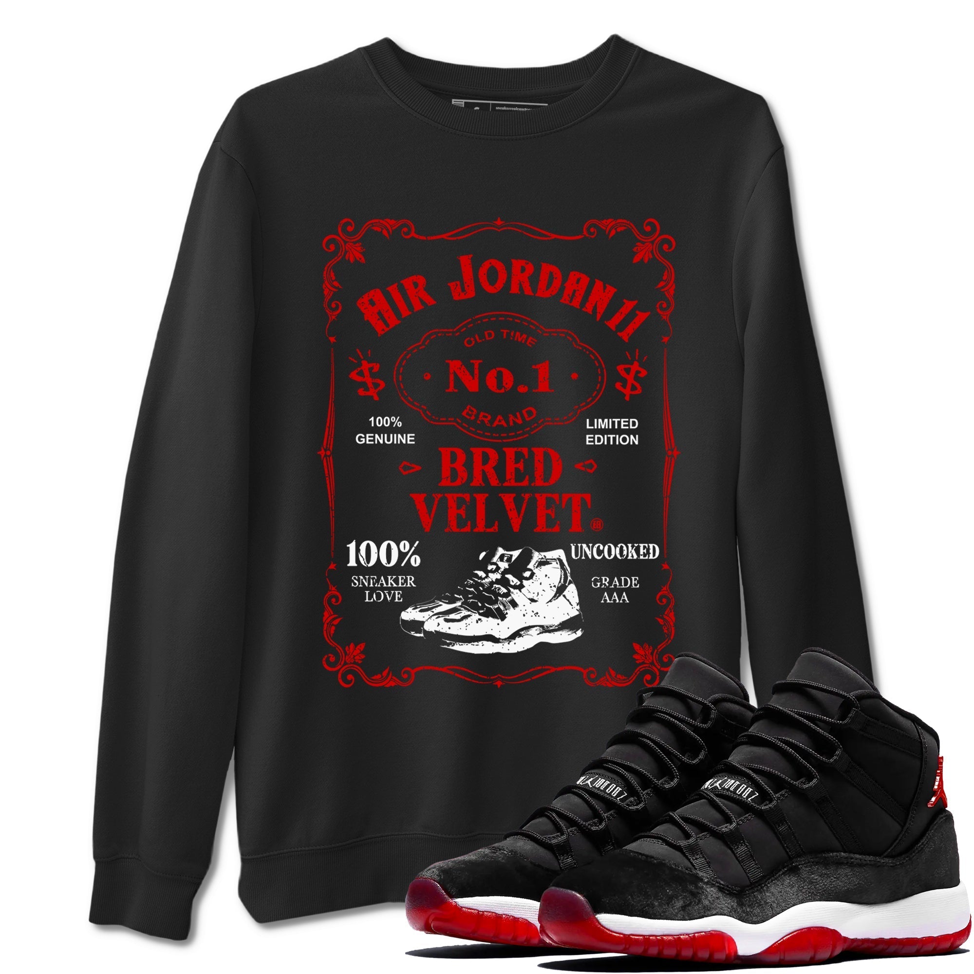 snkmatch Label snkmatch Tees - Air Jordan 11 Bred Velvet