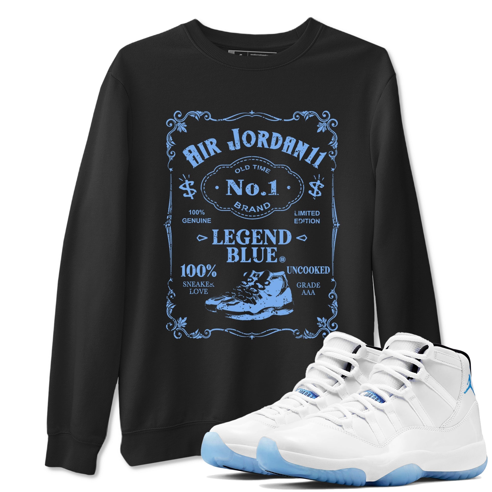 snkmatch Label snkmatch Tees - Air Jordan 11 Legend Blue