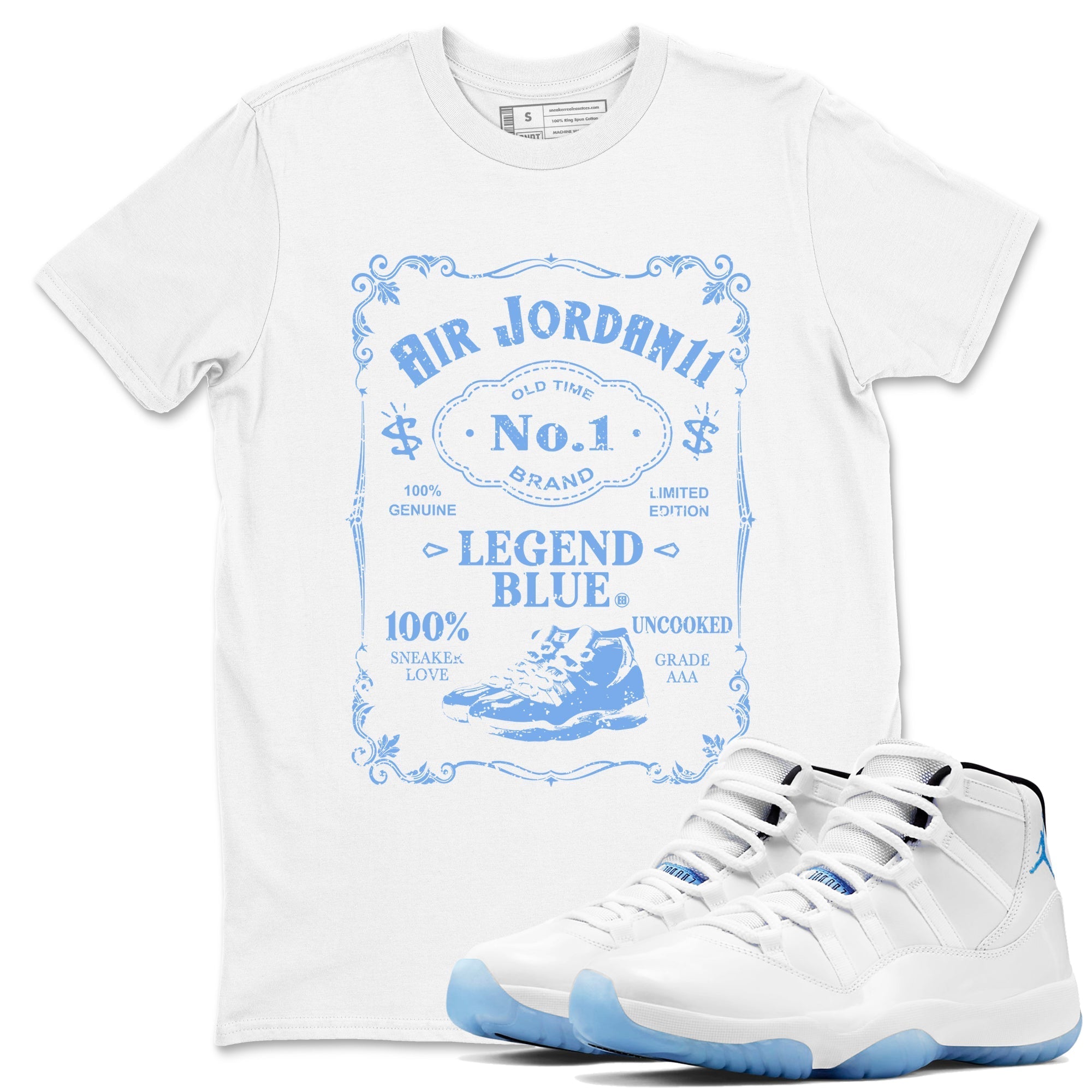 snkmatch Label snkmatch Tees - Air Jordan 11 Legend Blue