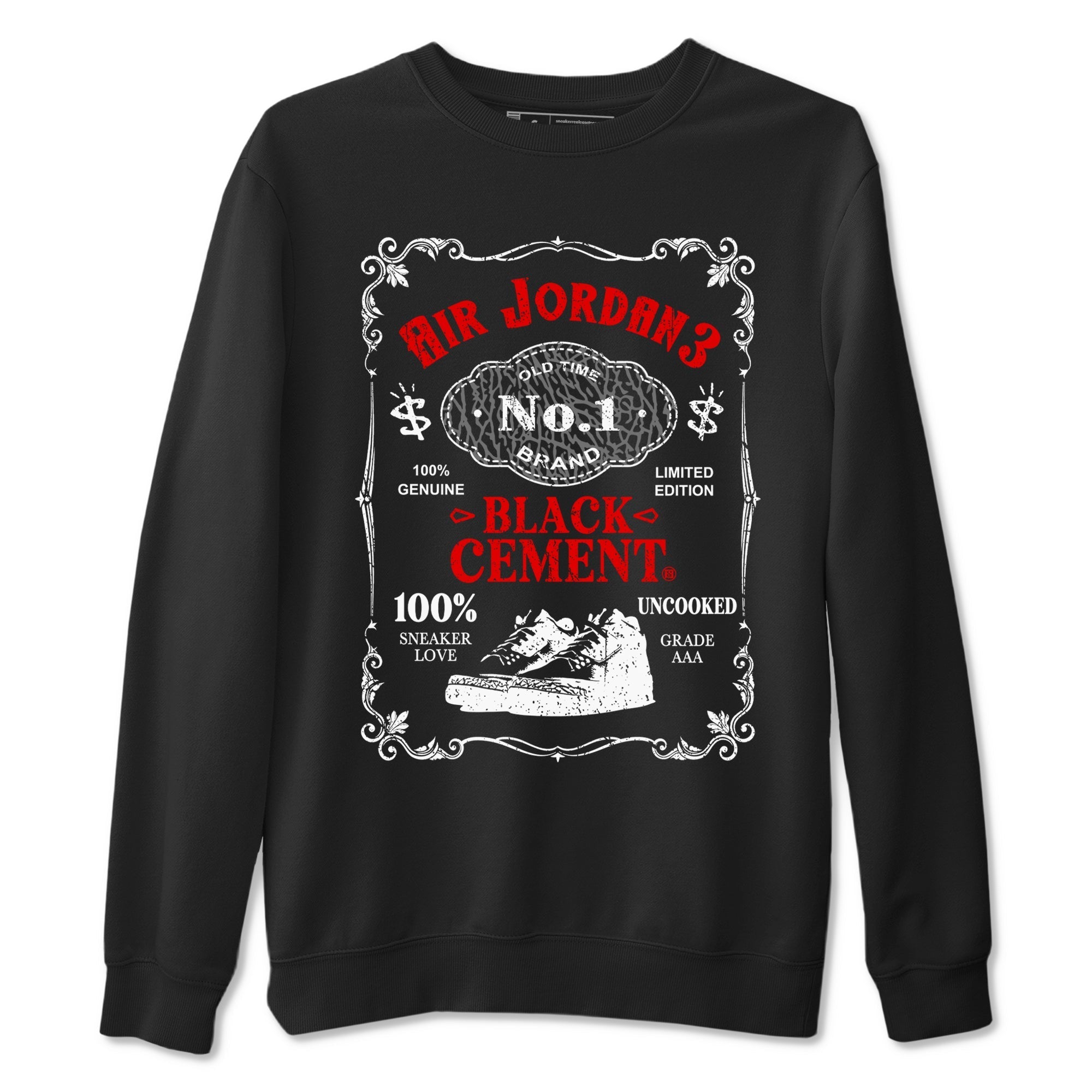 snkmatch Label snkmatch Tees - Air Jordan 3 Black Cement