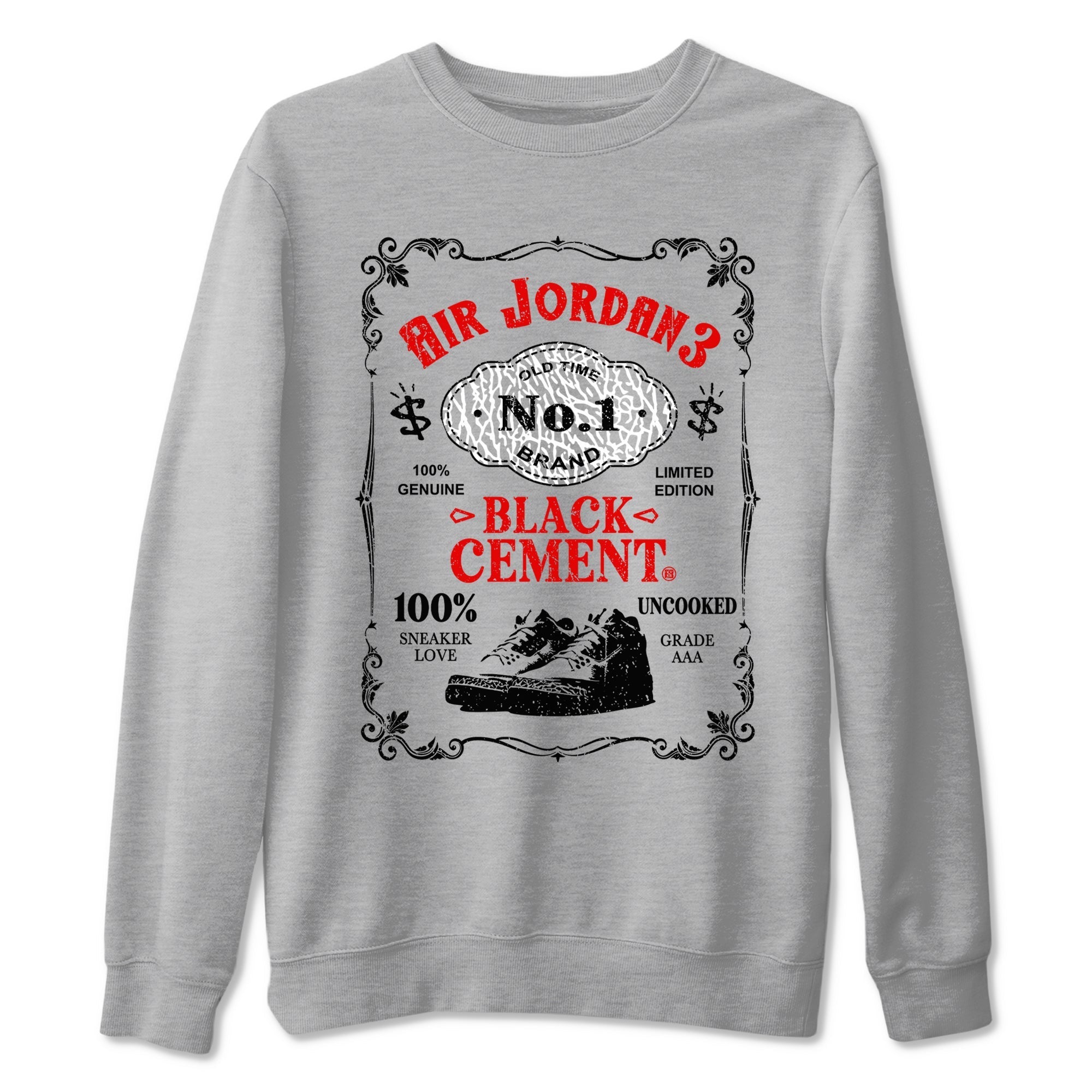 snkmatch Label snkmatch Tees - Air Jordan 3 Black Cement