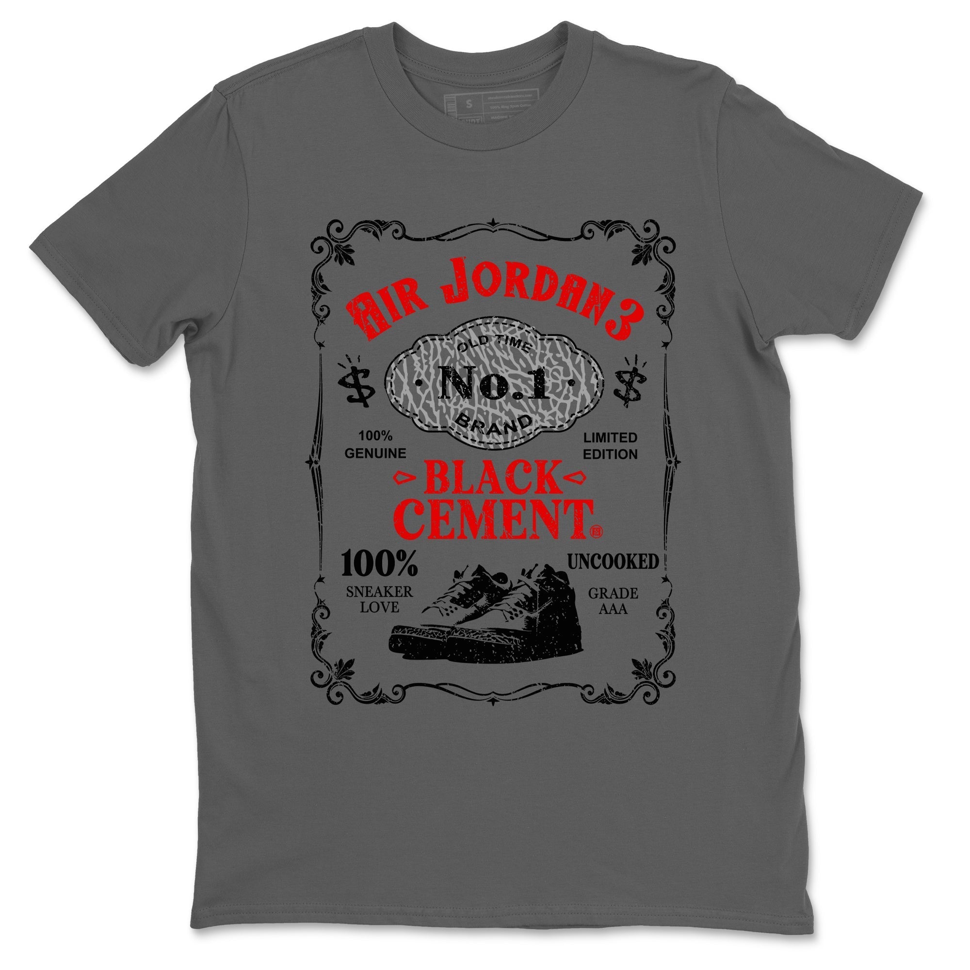 snkmatch Label snkmatch Tees - Air Jordan 3 Black Cement
