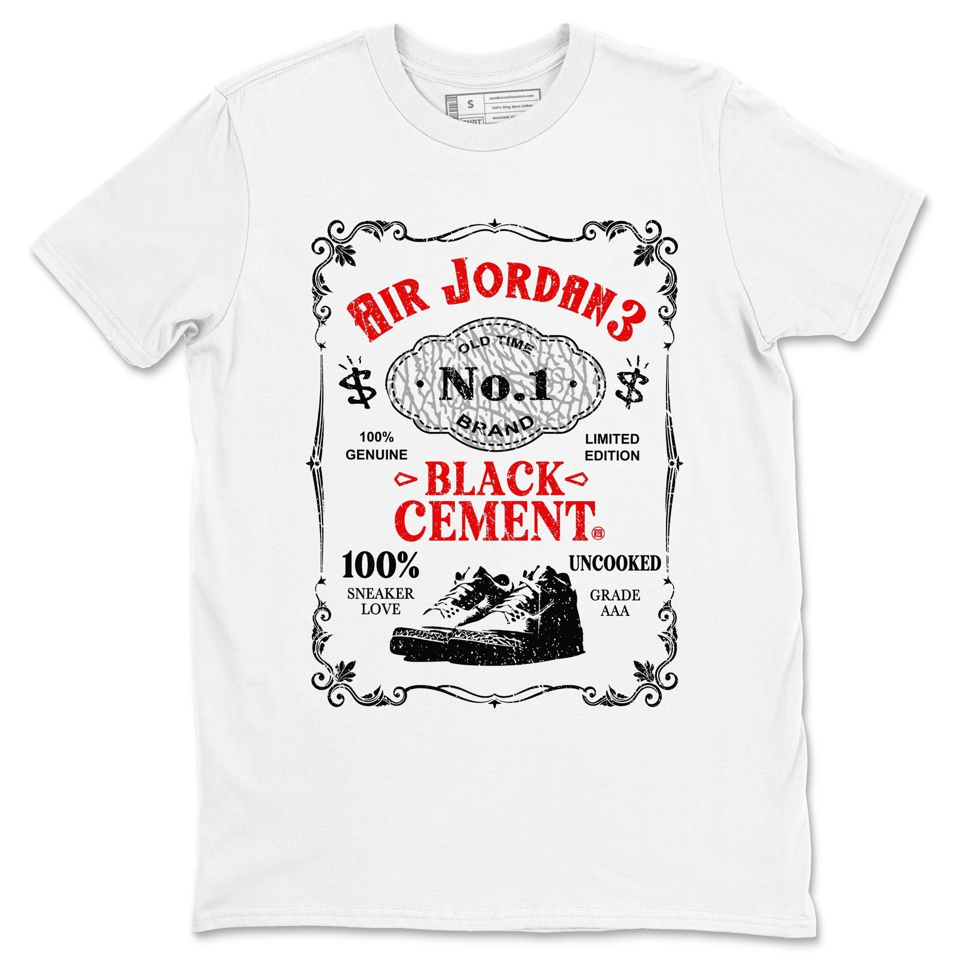 snkmatch Label snkmatch Tees - Air Jordan 3 Black Cement