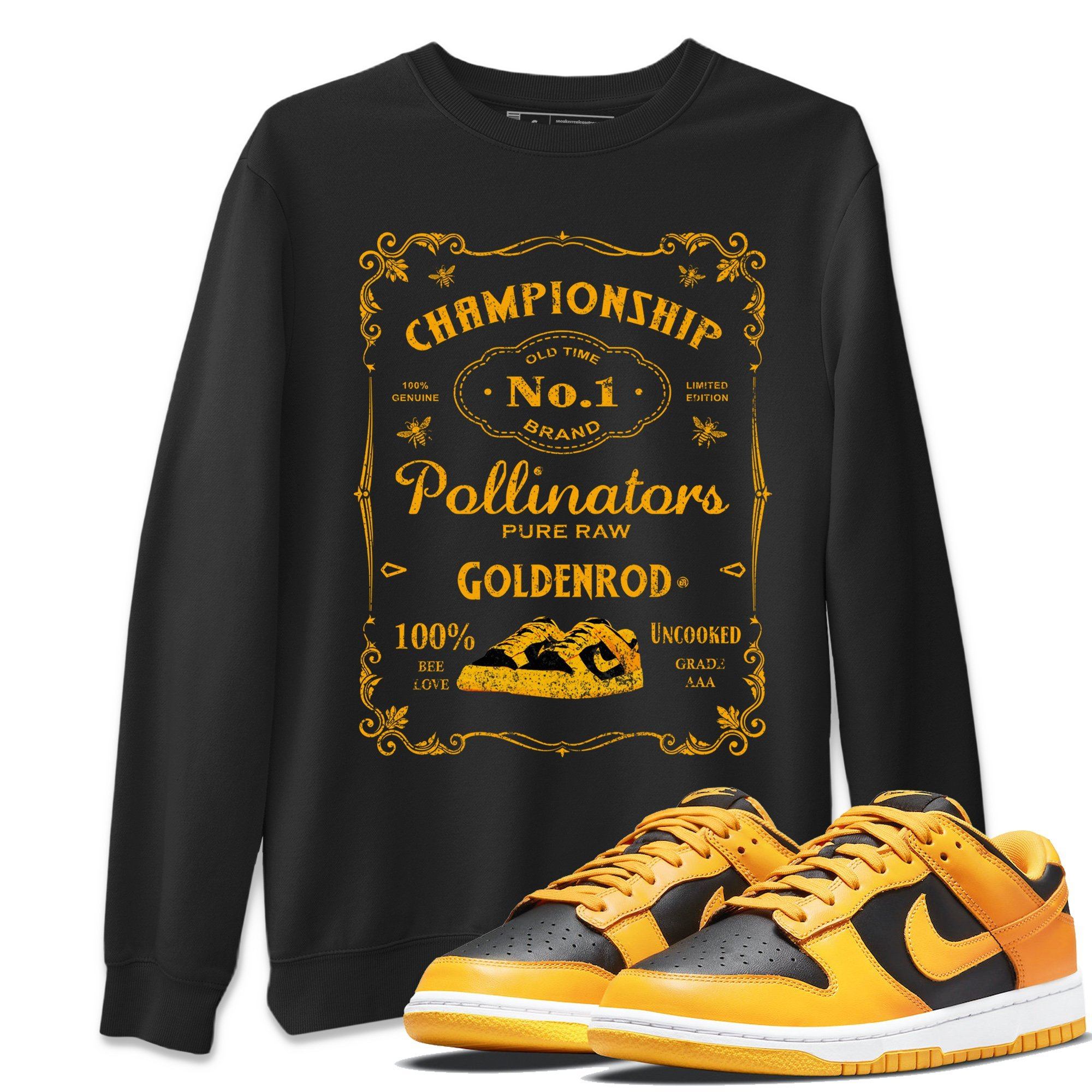 snkmatch Label Unisex Tops - Dunk Championship Goldenrod