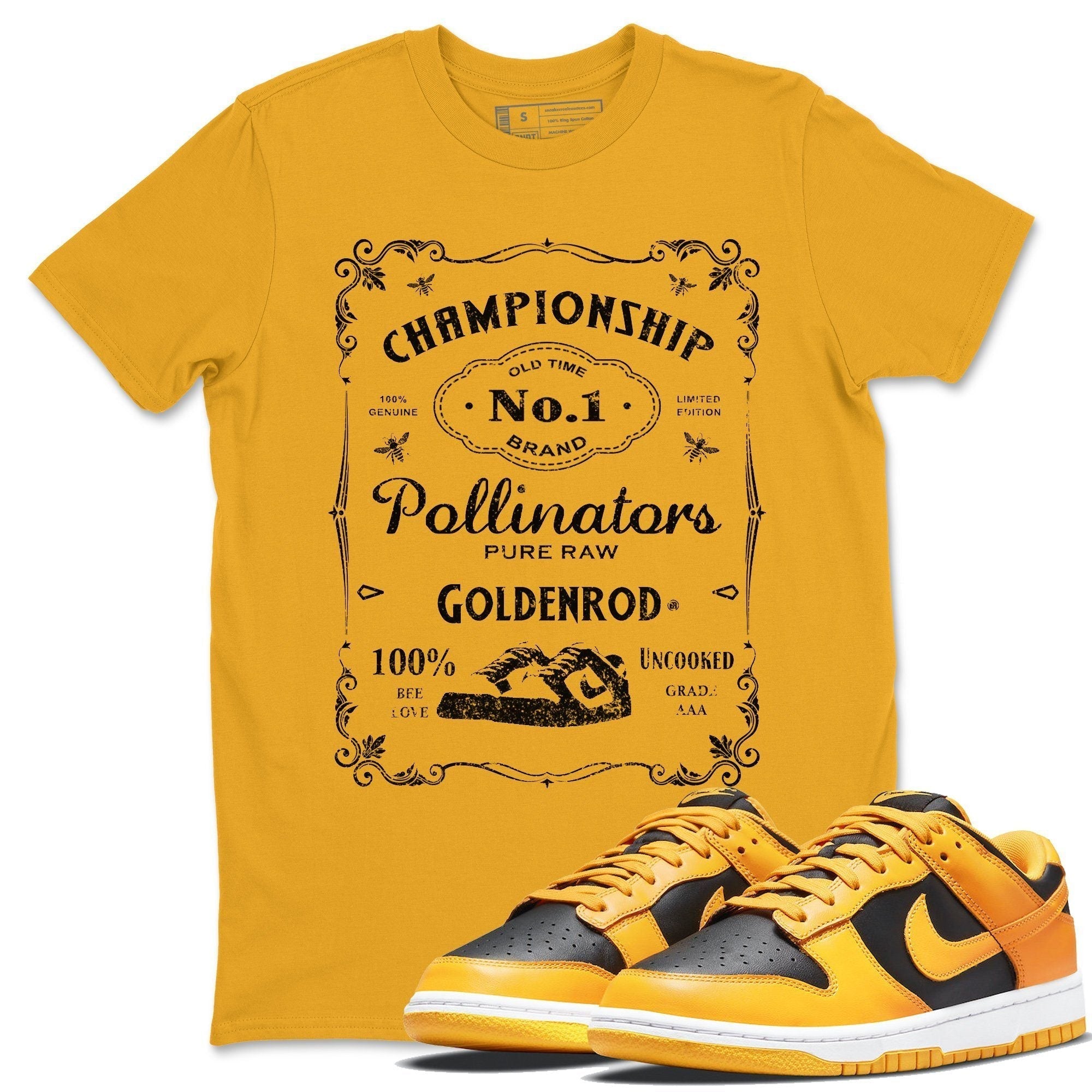 snkmatch Label Unisex Tops - Dunk Championship Goldenrod