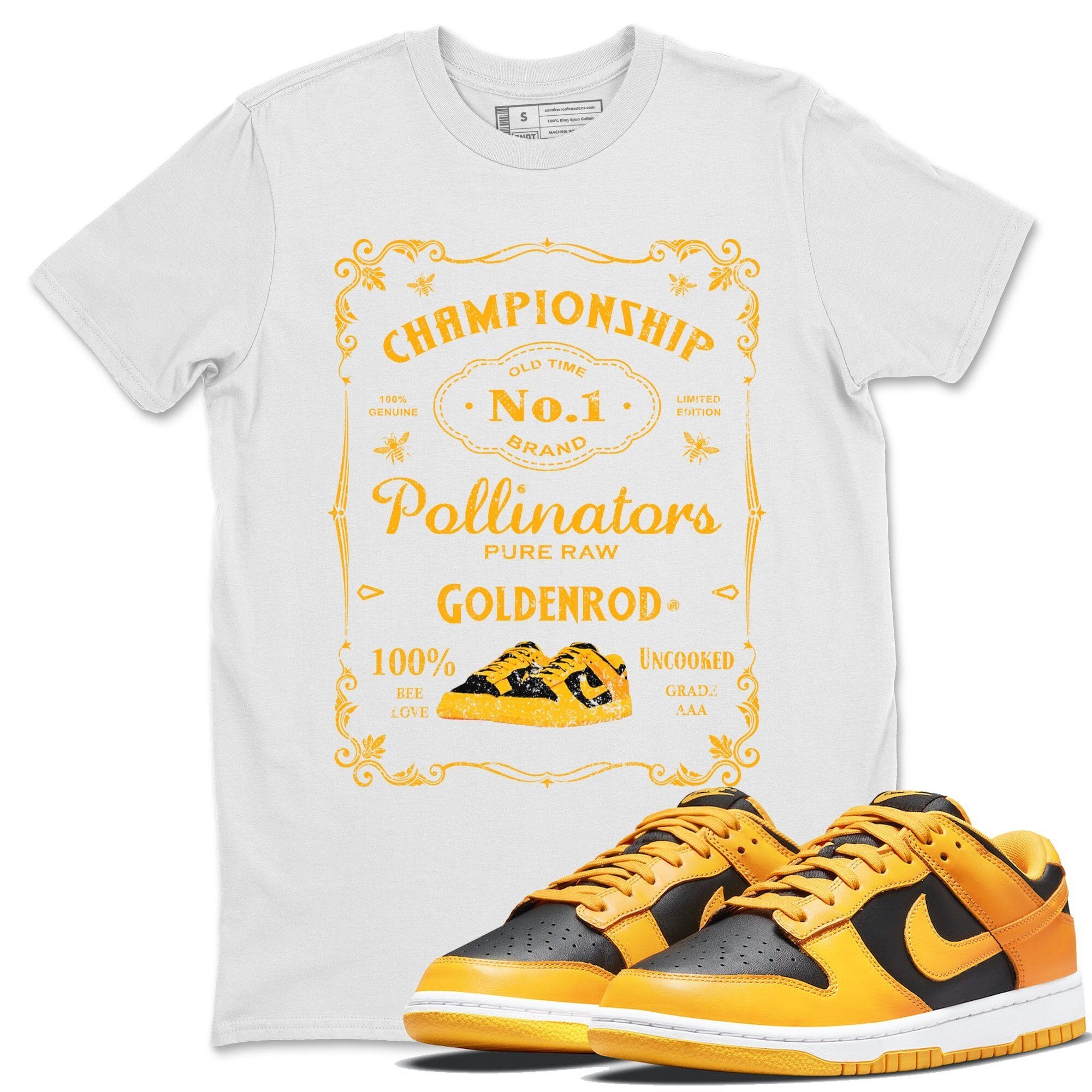 snkmatch Label Unisex Tops - Dunk Championship Goldenrod